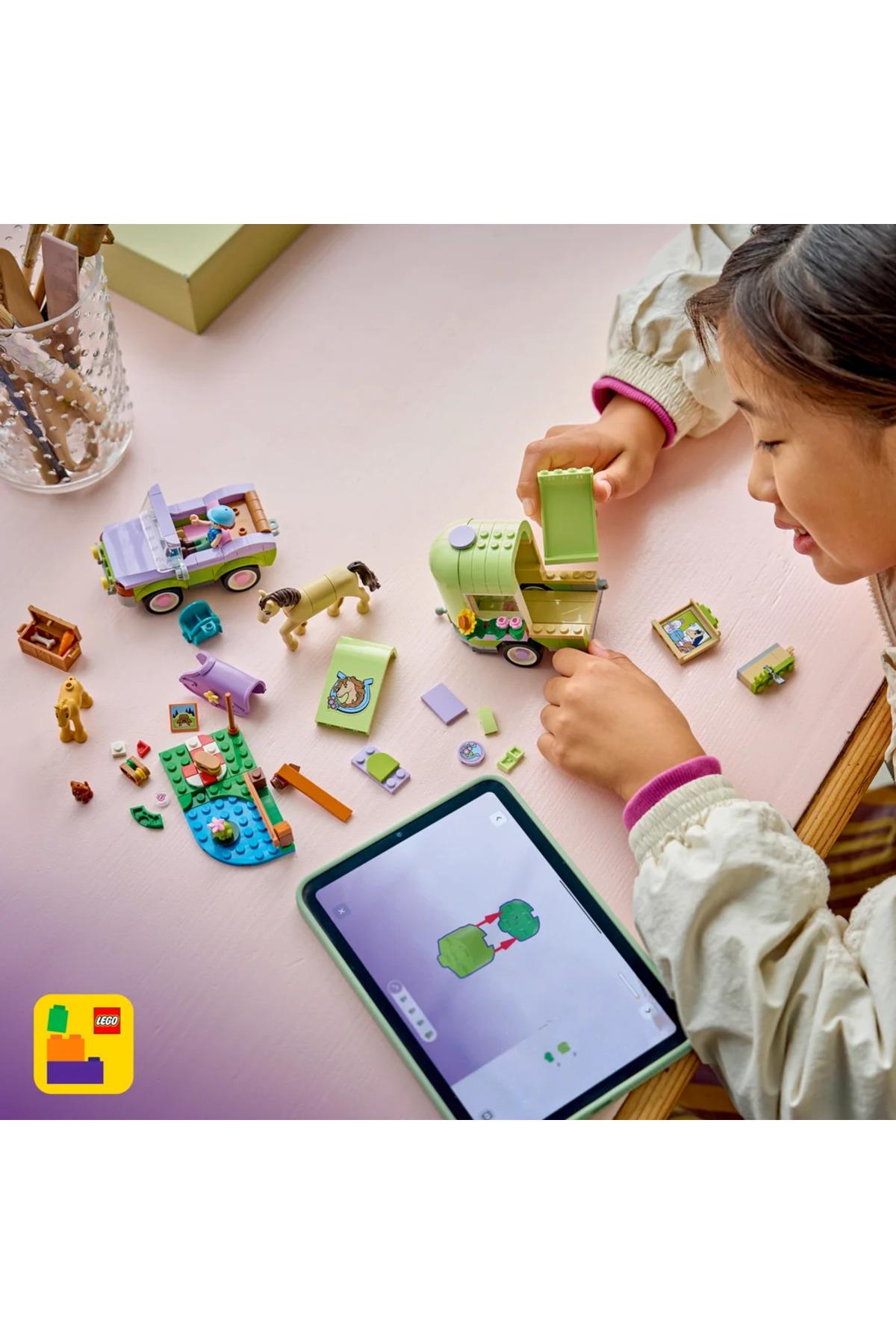 ® Friends At ve Tay Römorku 42695 – 7+ Yaratıcı Oyuncak Yapım Seti (279 Parça)-Lego