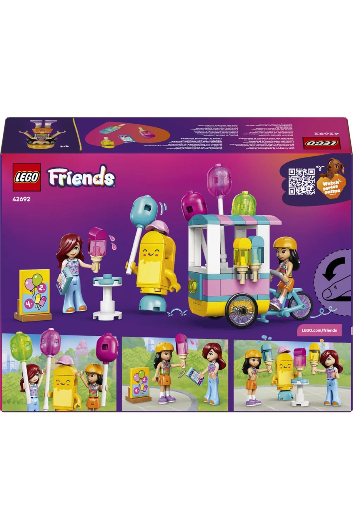 ® Friends Dondurma ve Balon Standı 42692 – 6+ Yaratıcı Oyuncak Yapım Seti (107 Parça)-Lego