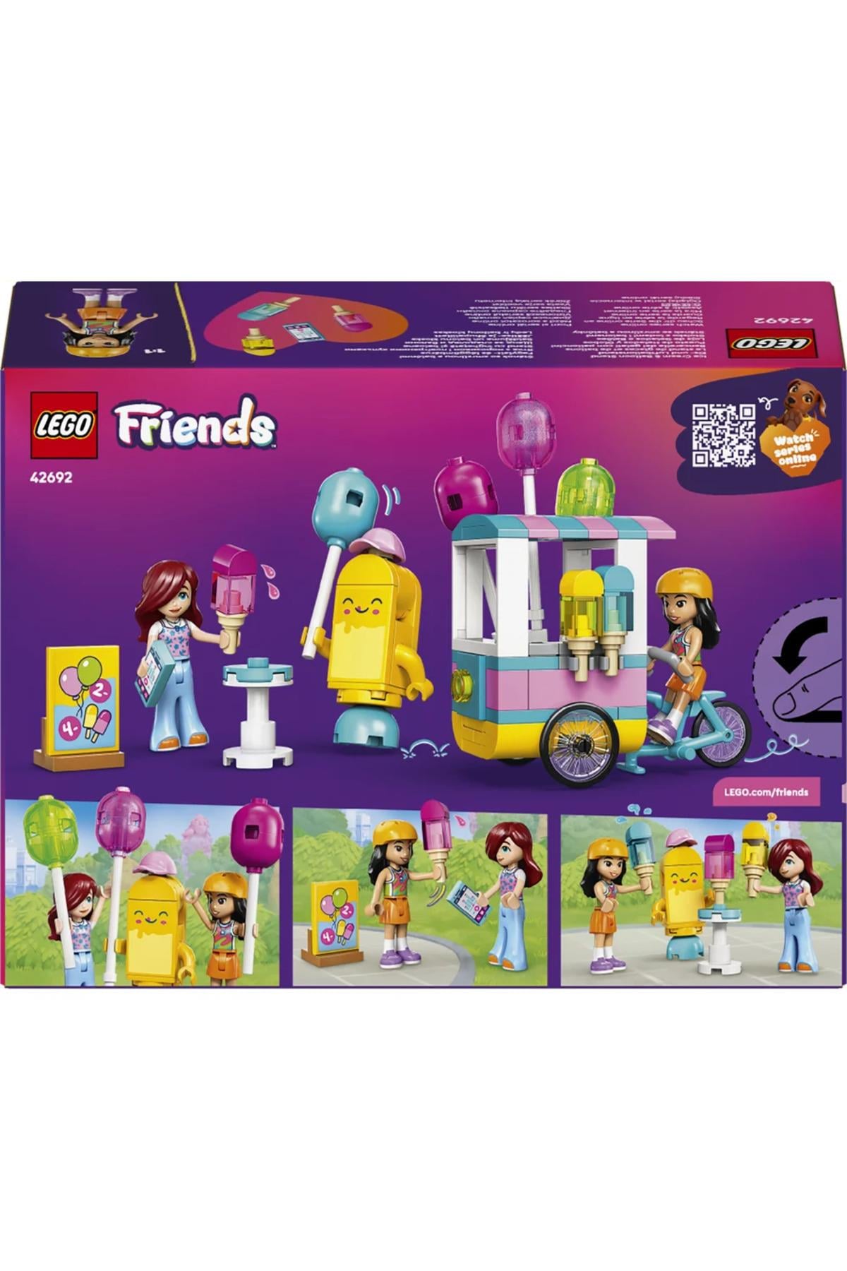 ® Friends Dondurma ve Balon Standı 42692 – 6+ Yaratıcı Oyuncak Yapım Seti (107 Parça)-Lego