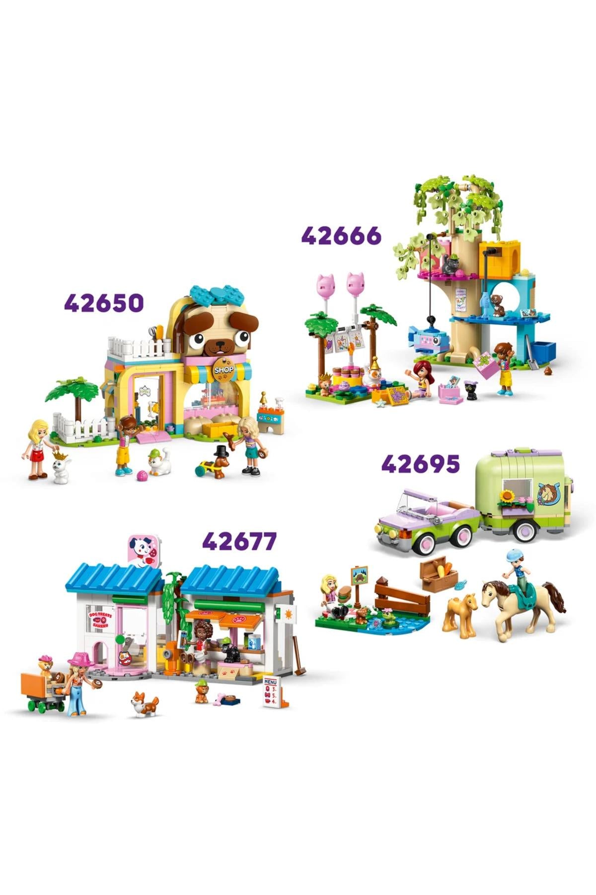 ® Friends Evcil Hayvan Aksesuar Kamyoneti 42678 – 6+ Yaratıcı Oyuncak Yapım Seti (237 Parça)-Lego