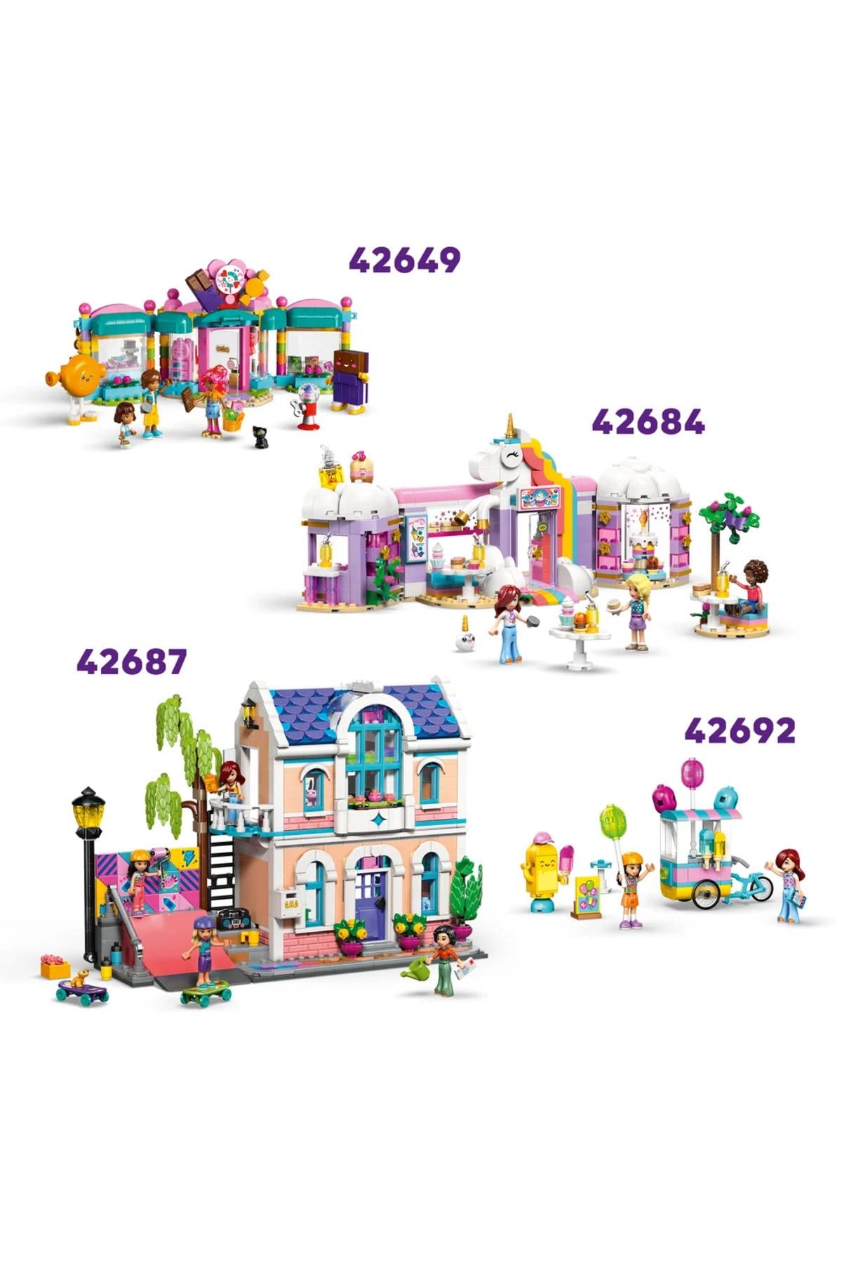 ® Friends Heartlake Şehri Marketi 42680 – 5+ Yaratıcı Oyuncak Yapım Seti (176 Parça)-Lego