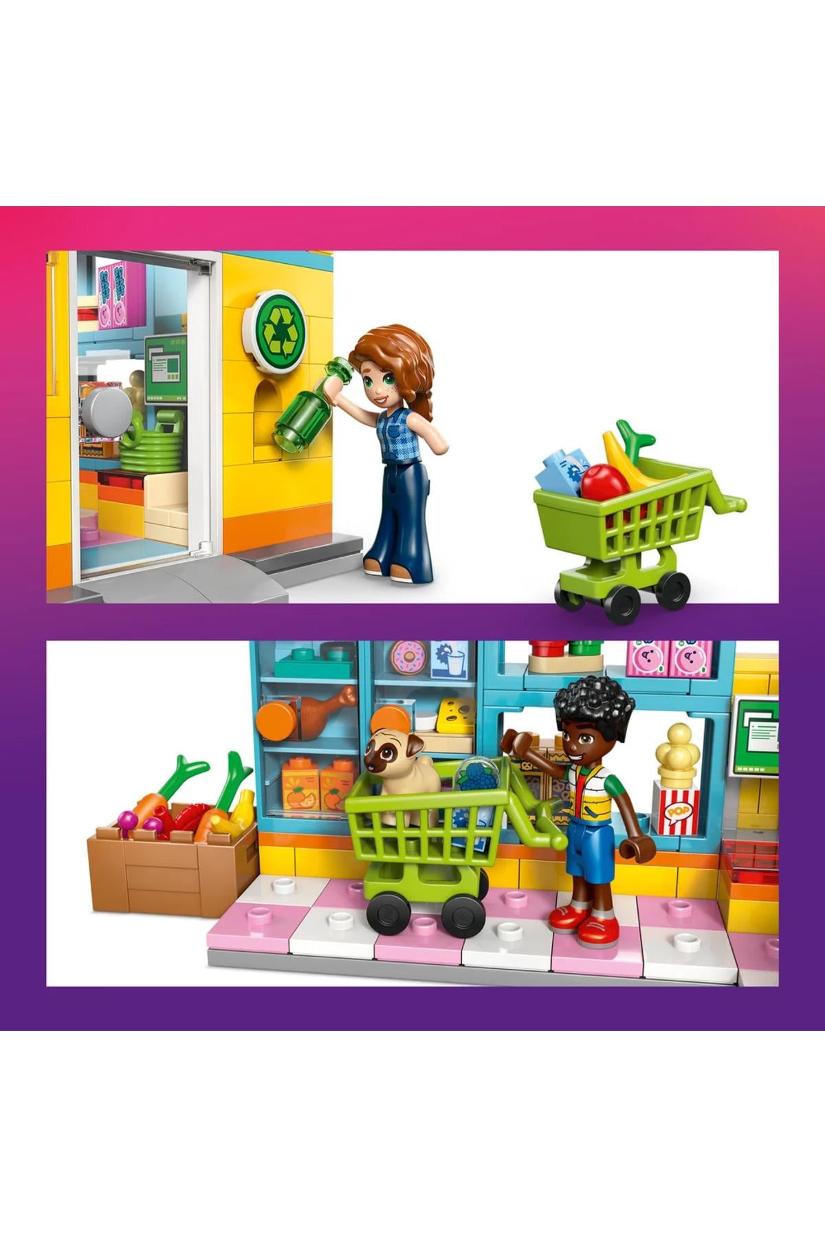 ® Friends Heartlake Şehri Marketi 42680 – 5+ Yaratıcı Oyuncak Yapım Seti (176 Parça)-Lego