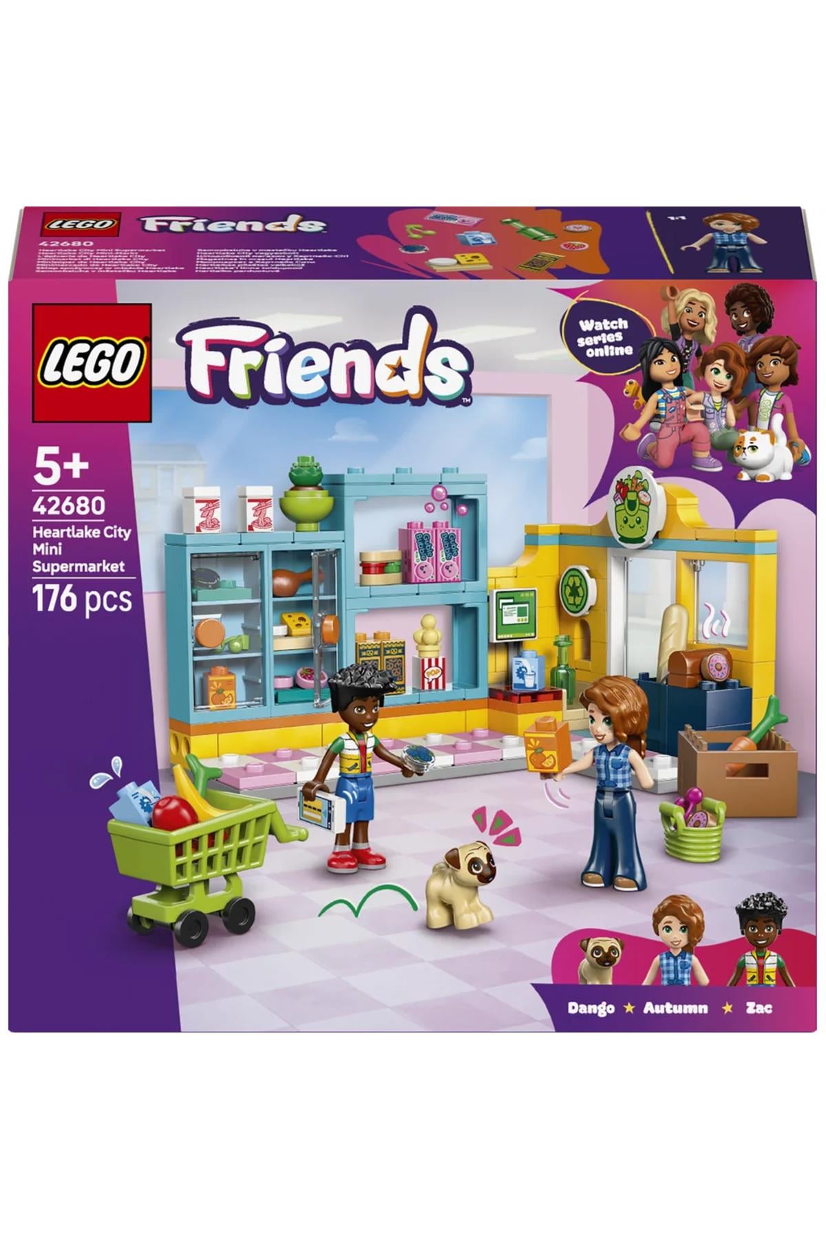 ® Friends Heartlake Şehri Marketi 42680 – 5+ Yaratıcı Oyuncak Yapım Seti (176 Parça)-Lego