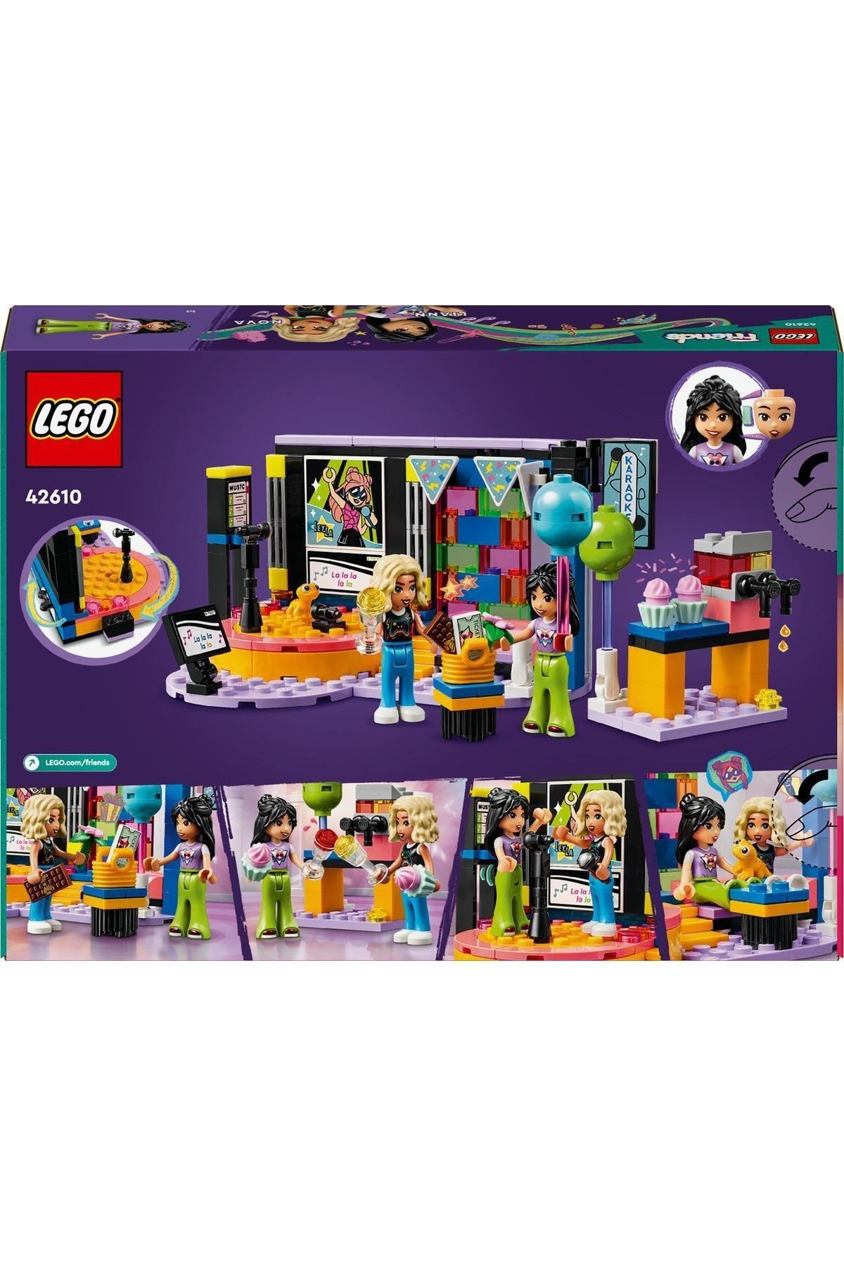 ® Friends Karaoke Müzik Partisi 42610  - 6 Yaş ve Üzeri İçin Yapım Seti (196 Parça)-Lego