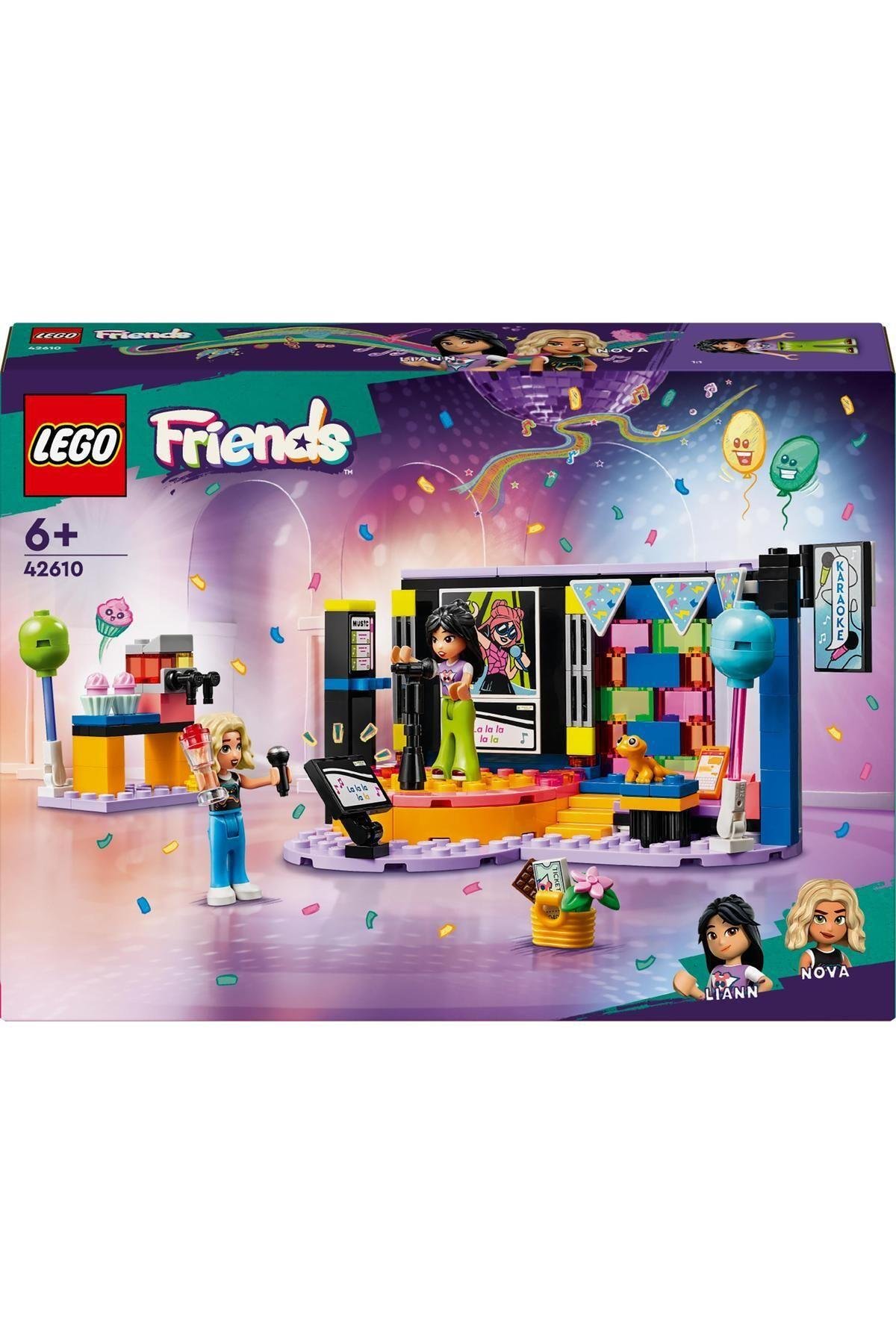 ® Friends Karaoke Müzik Partisi 42610  - 6 Yaş ve Üzeri İçin Yapım Seti (196 Parça)-Lego