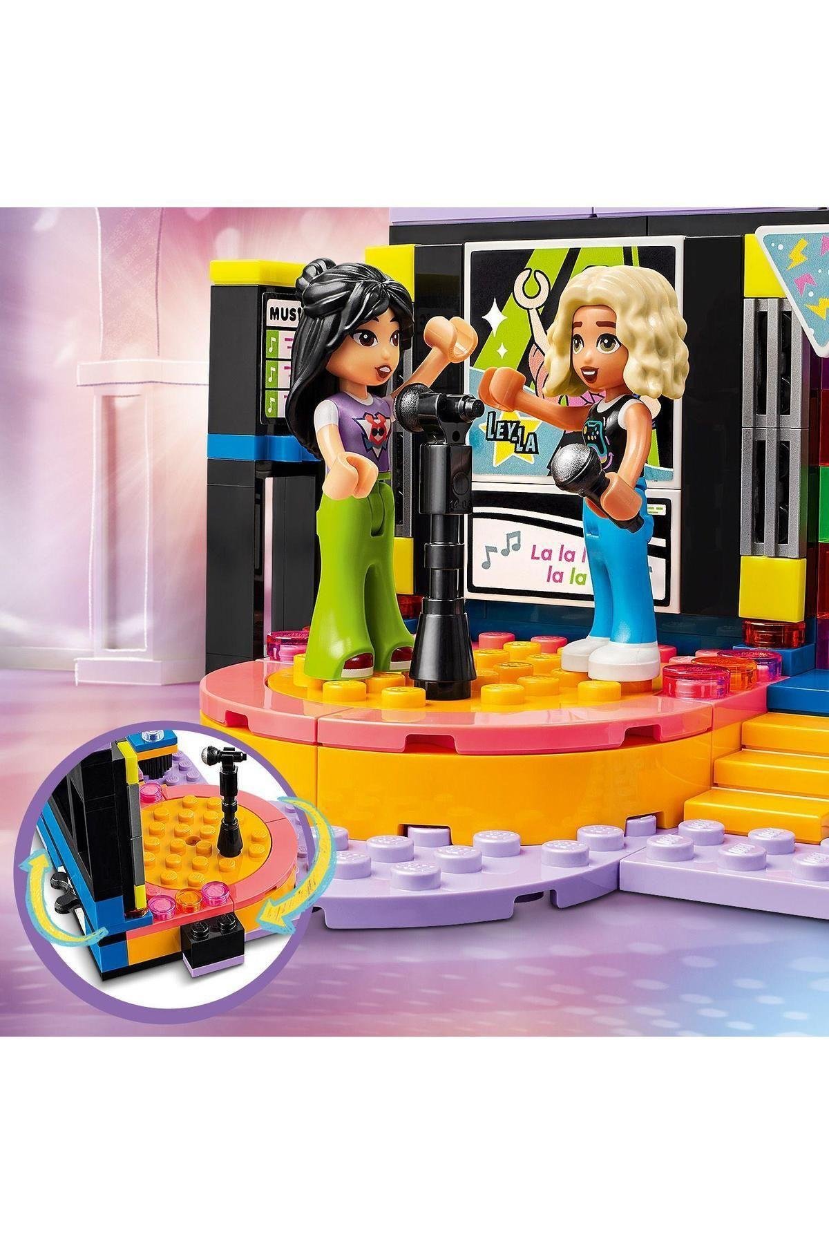 ® Friends Karaoke Müzik Partisi 42610  - 6 Yaş ve Üzeri İçin Yapım Seti (196 Parça)-Lego