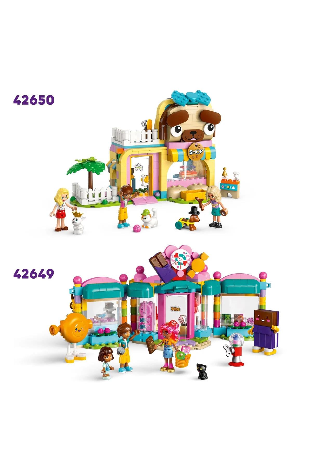 ® Friends Kuaför ve Aksesuar Mağazası 42662 - 7+ Çocuklar için Yaratıcı Oyuncak Yapım Seti (347P)-Lego