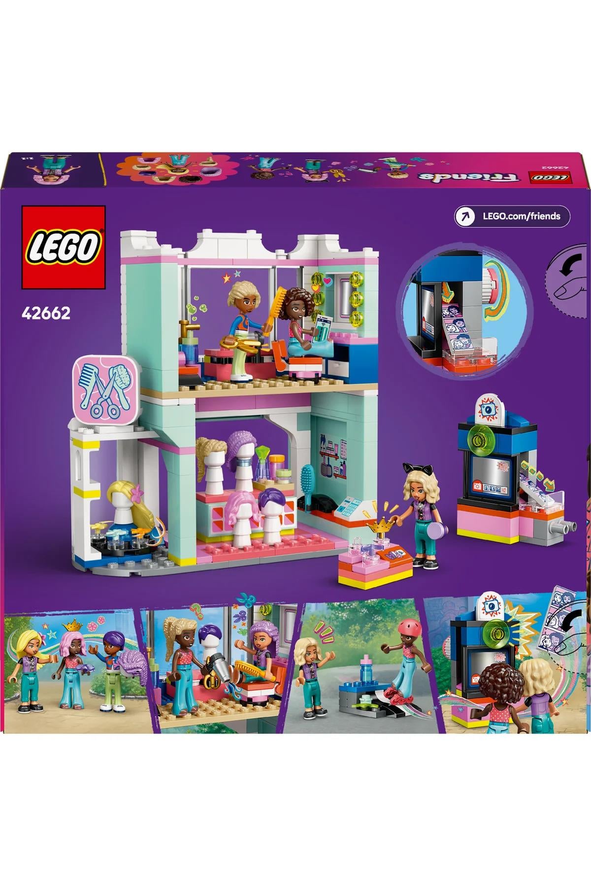 ® Friends Kuaför ve Aksesuar Mağazası 42662 - 7+ Çocuklar için Yaratıcı Oyuncak Yapım Seti (347P)-Lego