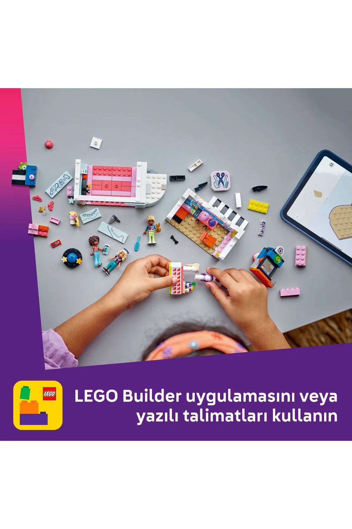 ® Friends Kuaför ve Aksesuar Mağazası 42662 - 7+ Çocuklar için Yaratıcı Oyuncak Yapım Seti (347P)-Lego