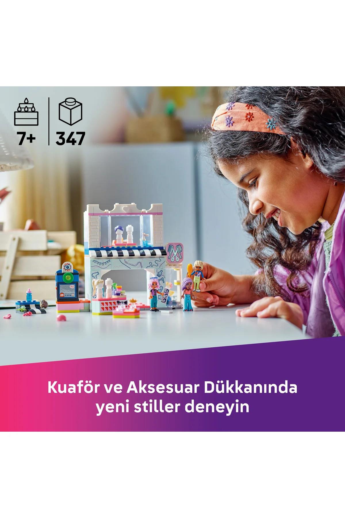 ® Friends Kuaför ve Aksesuar Mağazası 42662 - 7+ Çocuklar için Yaratıcı Oyuncak Yapım Seti (347P)-Lego
