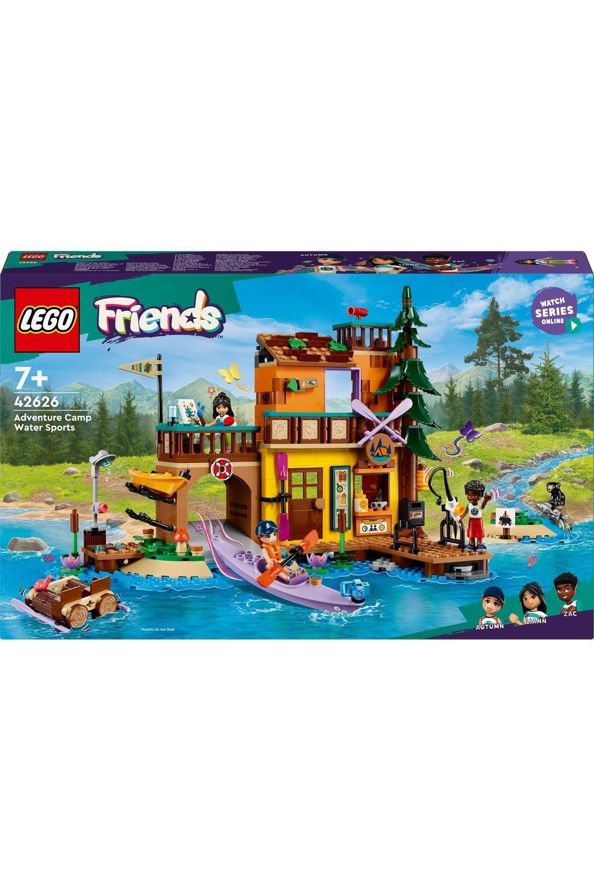 ® Friends Macera Kampı Su Sporları 42626 - 7 Yaş ve Üzeri Yapım Seti (628 Parça)-Lego