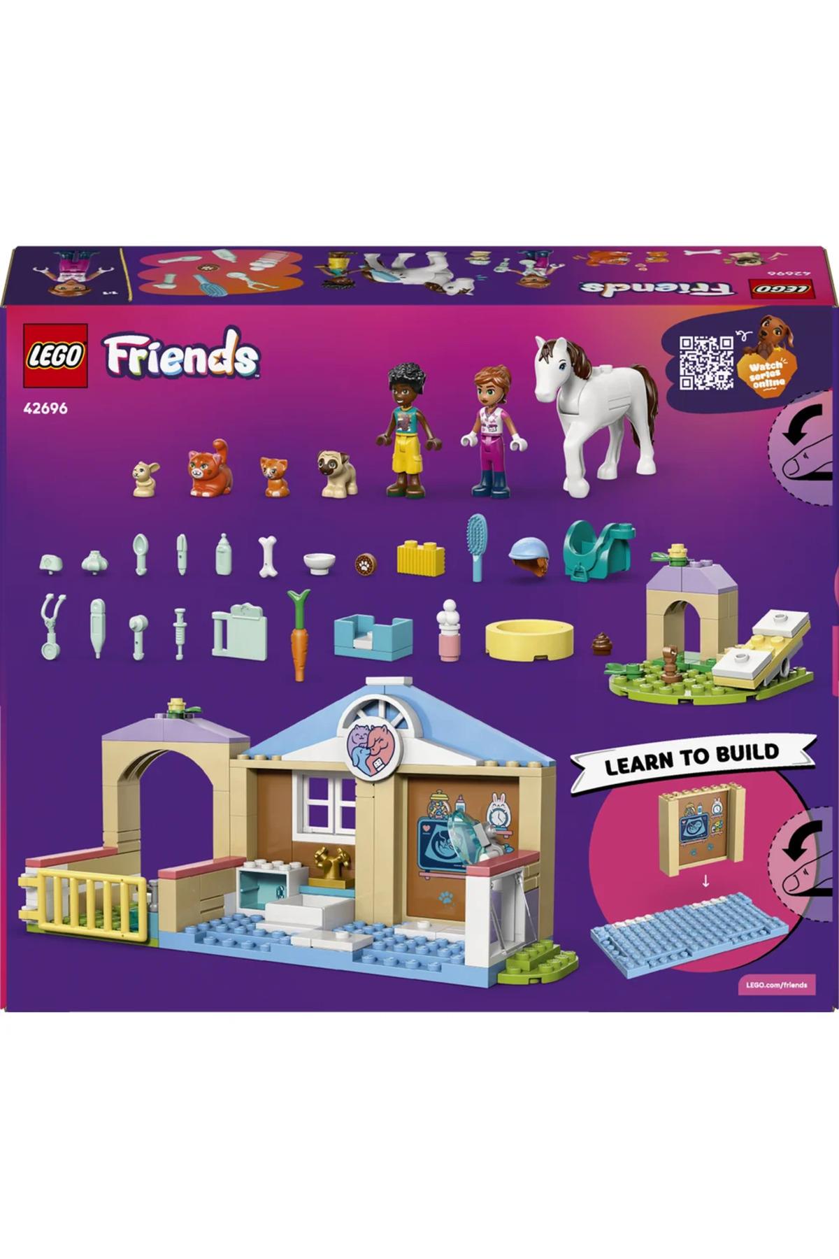 ® Friends Veteriner Kliniği 42696 – 4+ Yaratıcı Oyuncak Yapım Seti (141 Parça)-Lego
