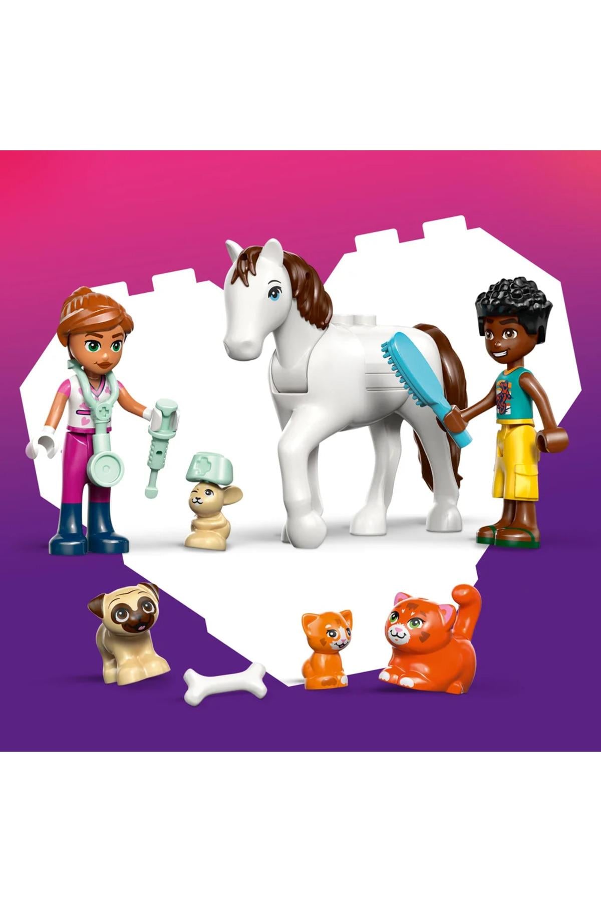 ® Friends Veteriner Kliniği 42696 – 4+ Yaratıcı Oyuncak Yapım Seti (141 Parça)-Lego