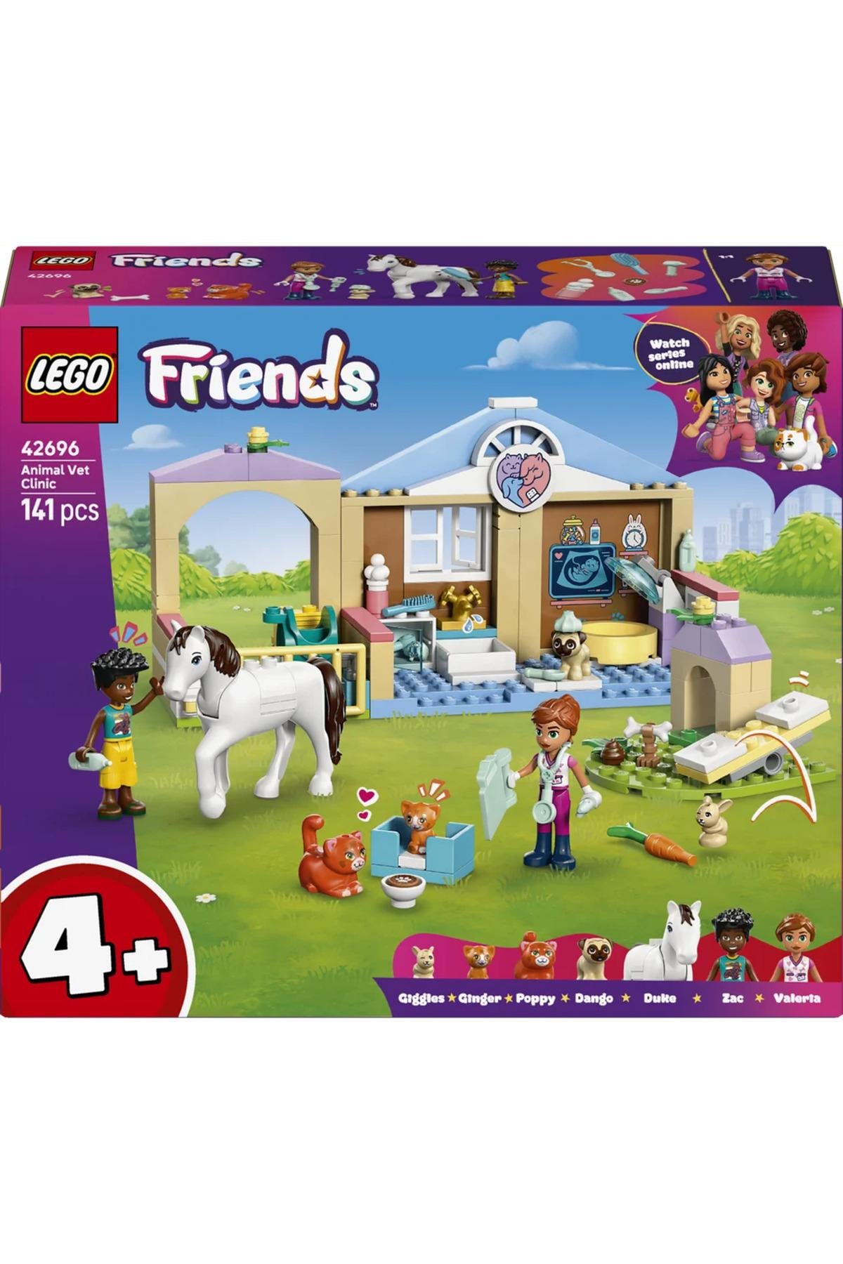 ® Friends Veteriner Kliniği 42696 – 4+ Yaratıcı Oyuncak Yapım Seti (141 Parça)-Lego