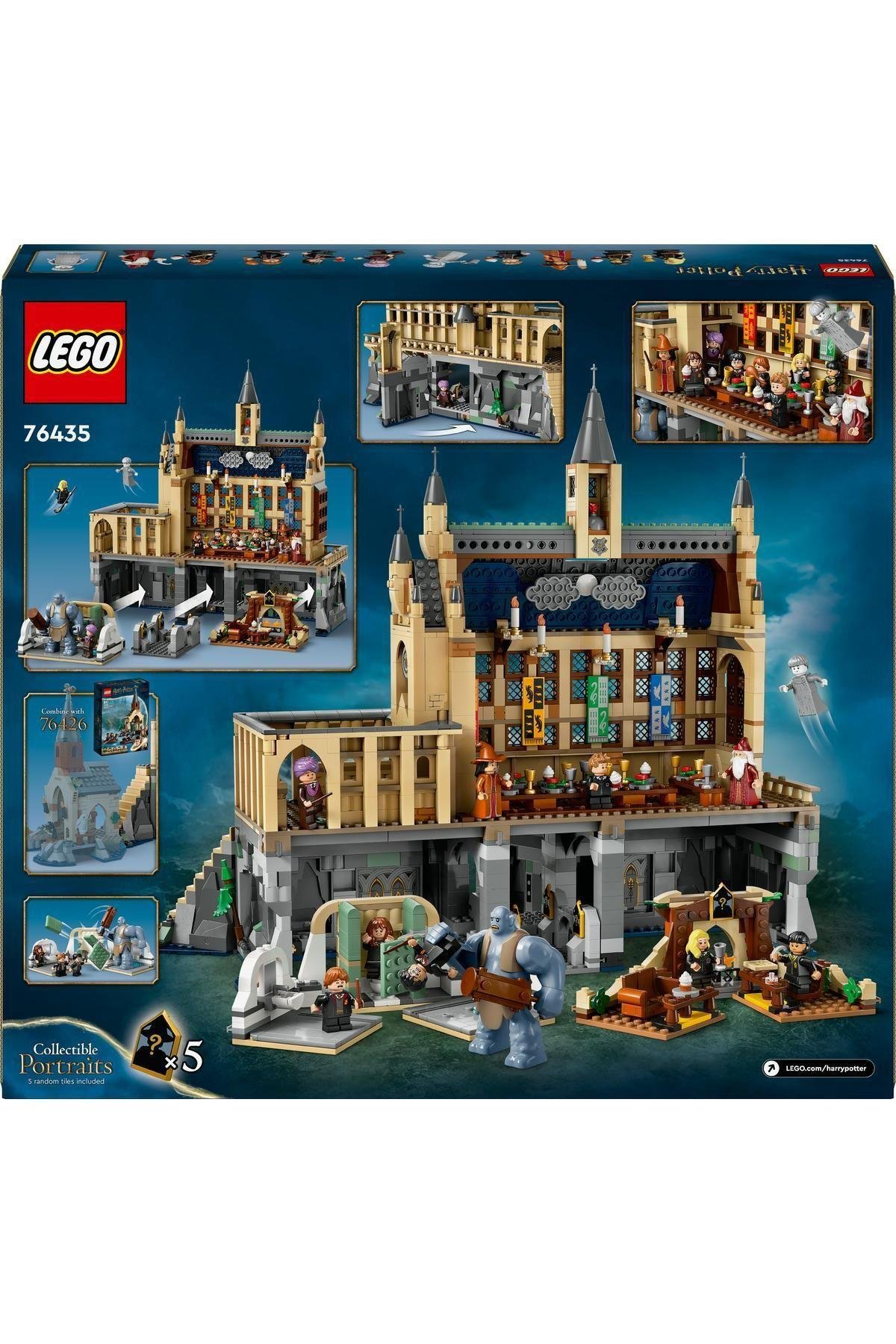® Harry Potter™ Hogwarts™ Şatosu: Büyük Salon 76435 – 10 Yaş ve Üzeri Yapım Seti (1732 Parça)-Lego
