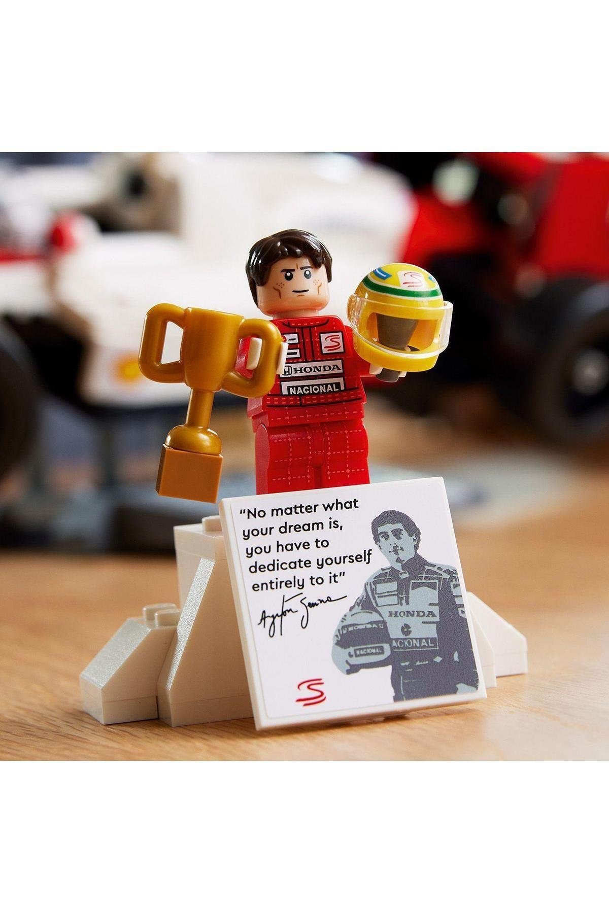 ® Icons McLaren MP4/4 ve Ayrton Senna 10330- 18 Yaş ve Üzeri İçin Yapım Seti (693 Parça)-Lego