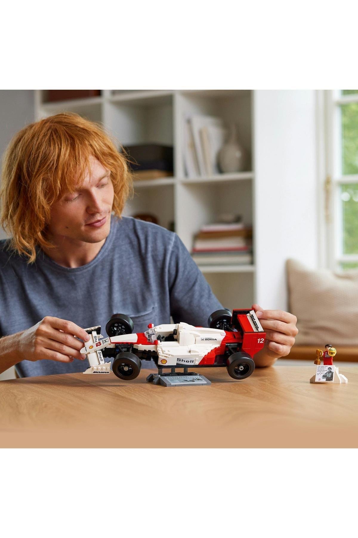 ® Icons McLaren MP4/4 ve Ayrton Senna 10330- 18 Yaş ve Üzeri İçin Yapım Seti (693 Parça)-Lego