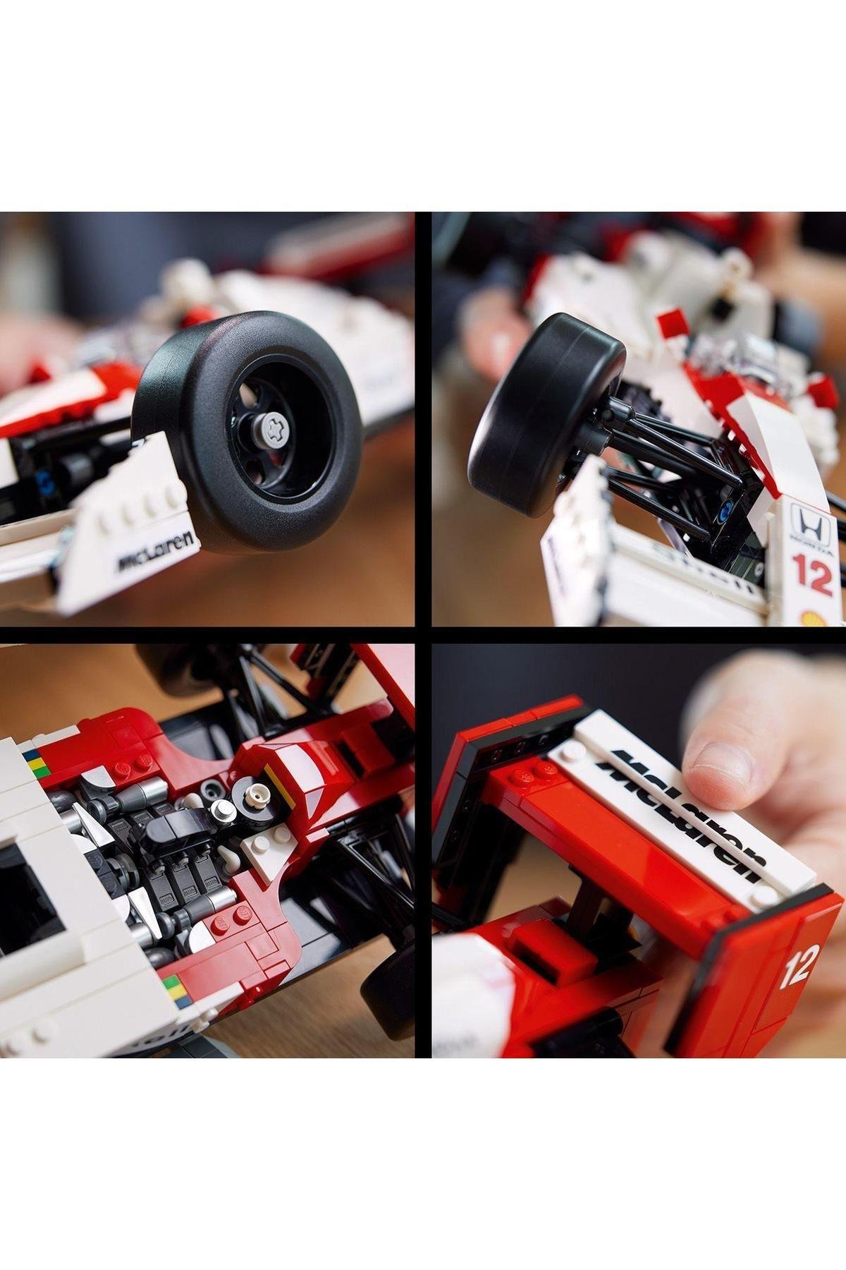 ® Icons McLaren MP4/4 ve Ayrton Senna 10330- 18 Yaş ve Üzeri İçin Yapım Seti (693 Parça)-Lego