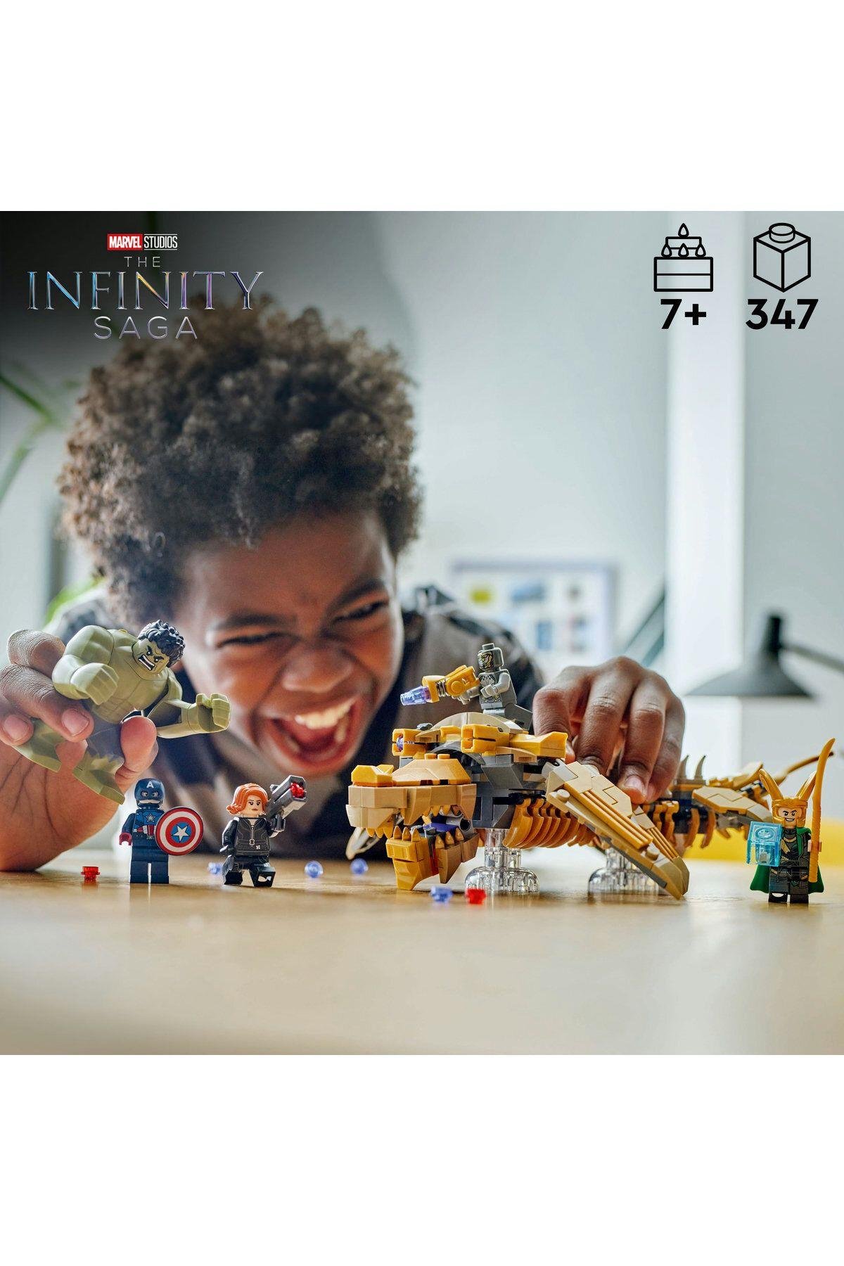 ® Marvel Avengers, Leviathan’a Karşı 76290 -7 Yaş ve Üzeri Yapım Seti (347 Parça)-Lego