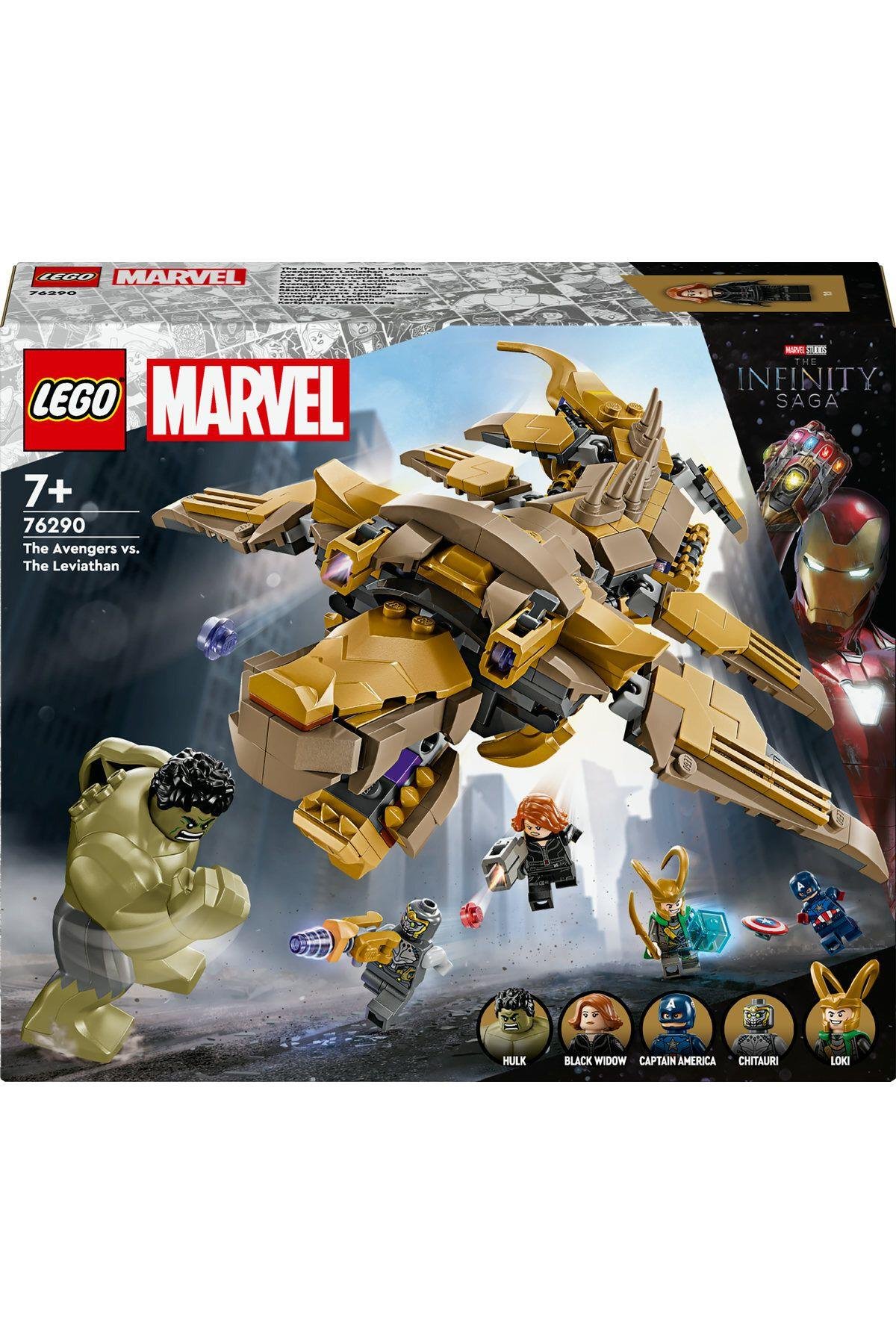 ® Marvel Avengers, Leviathan’a Karşı 76290 -7 Yaş ve Üzeri Yapım Seti (347 Parça)-Lego