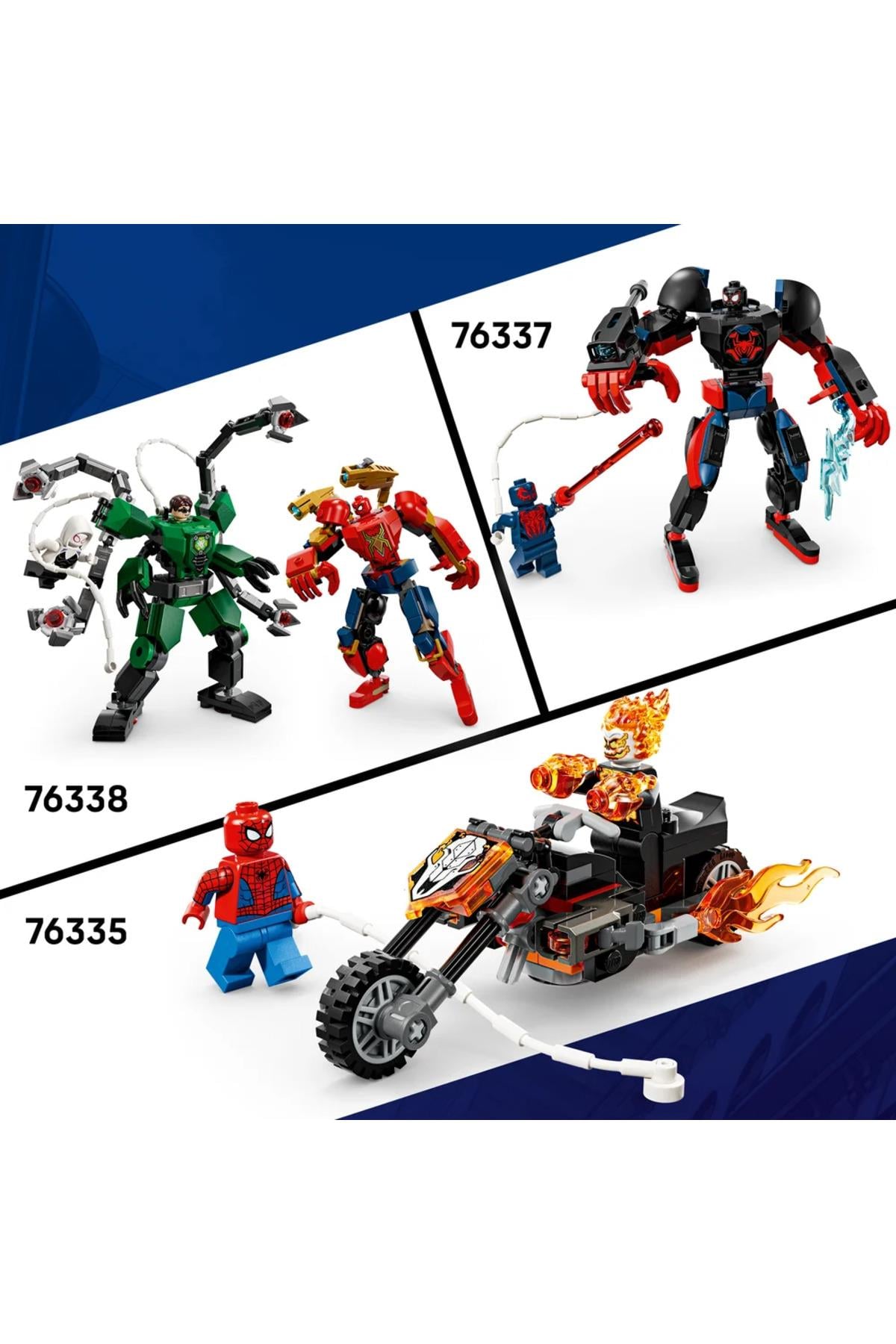 ® ǀ Marvel Örümcek Adam Arabası vs. Venom Wolverine 76336 - 7+ Oyuncak Yapım Seti (134 Parça)-Lego