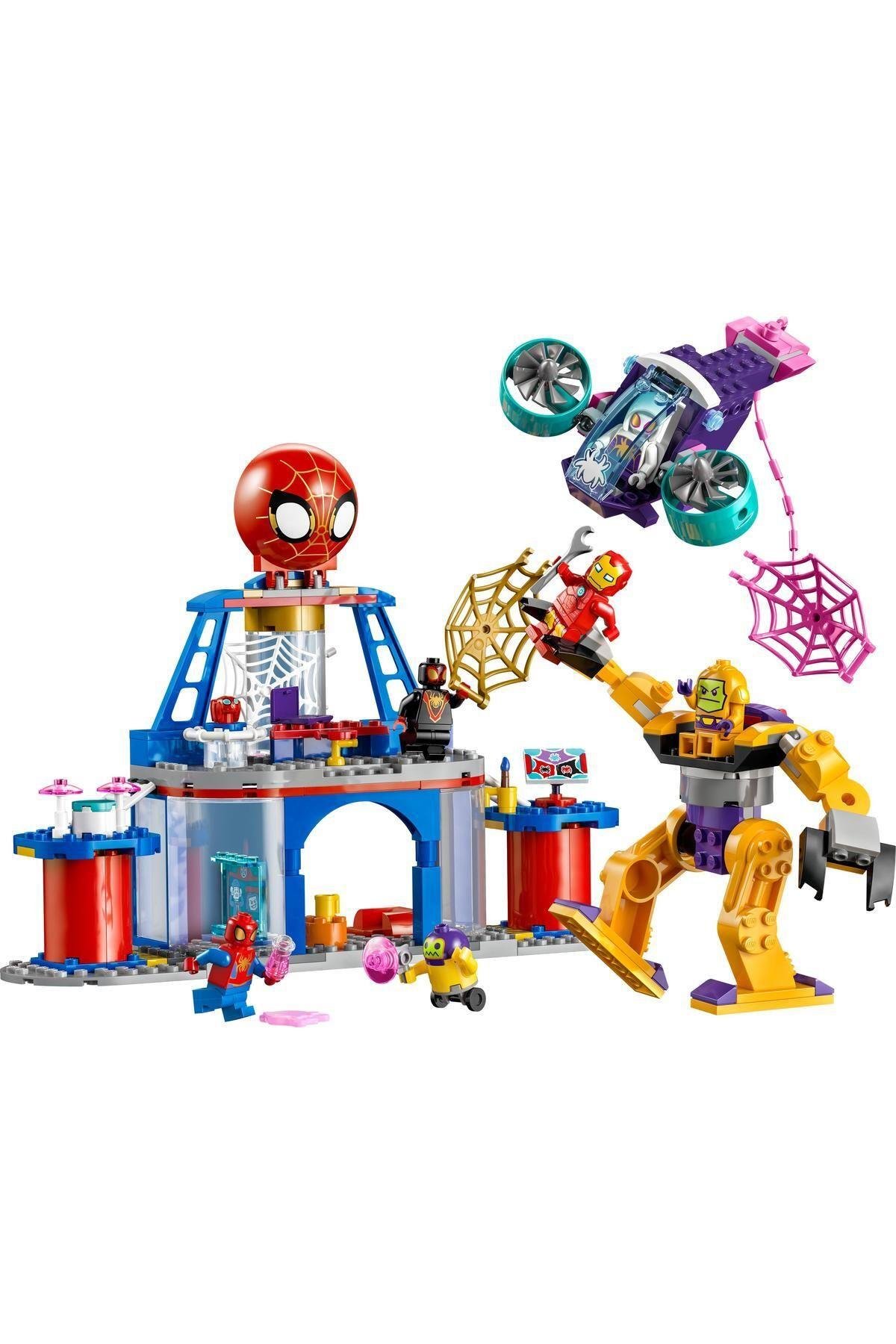 ® Marvel Spidey Takımı Ağ Örücü Karargahı 10794 - 4 Yaş ve Üzeri İçin Yapım Seti (193 Parça)-Lego