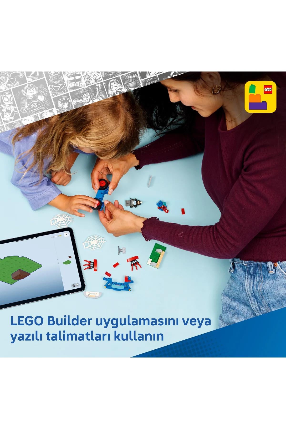 ® ǀ Marvel Spidey ve Arkadaşları Spidey vs. Rhino 11206 - 4+ Oyuncak Yapım Seti (61 Parça)-Lego