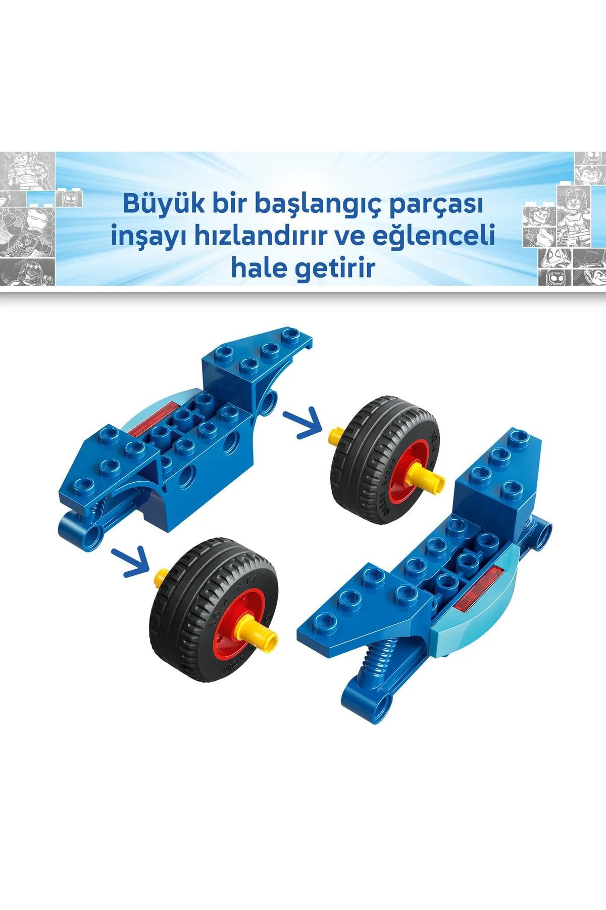 ® ǀ Marvel Spidey ve Arkadaşları Spidey vs. Rhino 11206 - 4+ Oyuncak Yapım Seti (61 Parça)-Lego