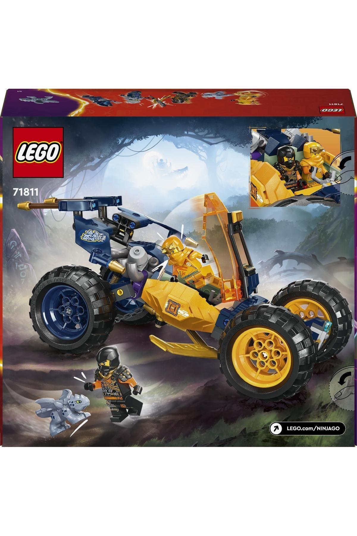 ® NINJAGO® Arin’in Ninja Arazi Buggy Arabası 71811 - 7 Yaş ve Üzeri İçin Yapım Seti (267 Parça)-Lego