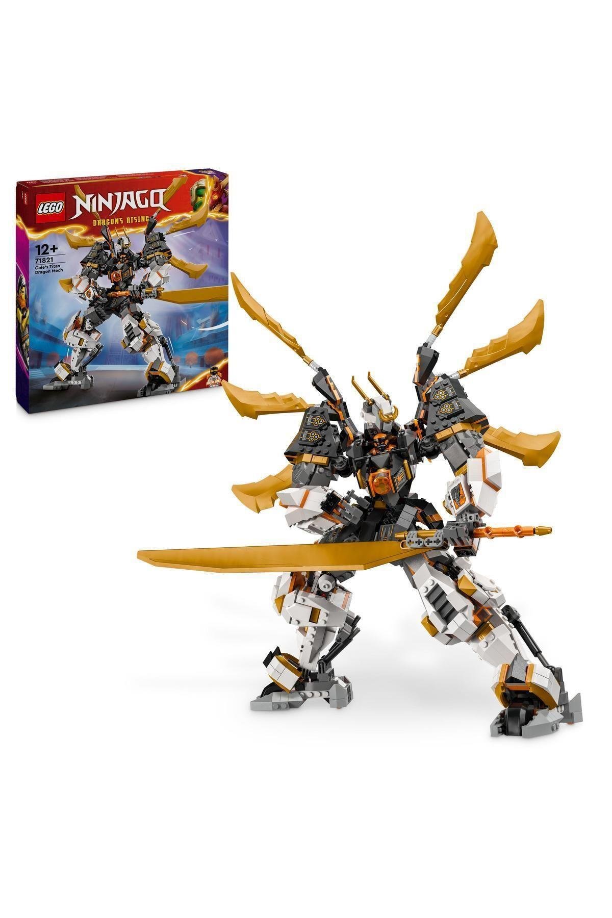 ® NINJAGO® Cole’un Titan Ejderha Robotu 71821 – 12 Yaş ve Üzeri Yapım Seti (1055 Parça)-Lego