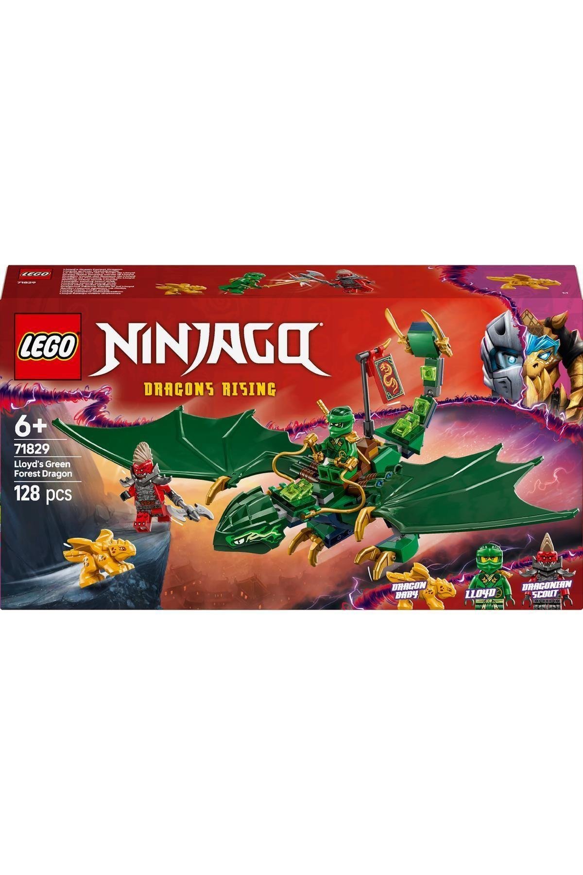 ® NINJAGO® Lloyd’un Yeşil Orman Ejderhası 71829 - 6 Yaş ve Üzeri Yapım Seti (128 Parça)-Lego