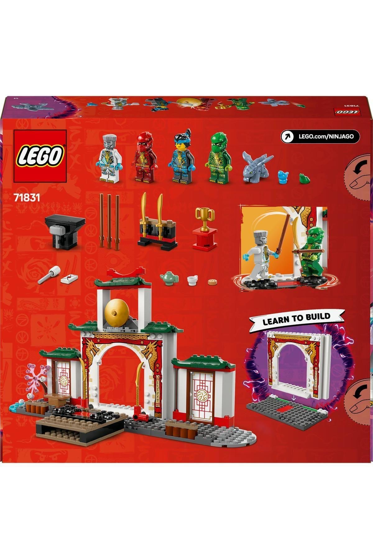 ® NINJAGO® Ninja Spinjitzu Tapınağı 71831 - 4 Yaş ve Üzeri Çocuklar için Yapım Seti (158 Parça)-Lego