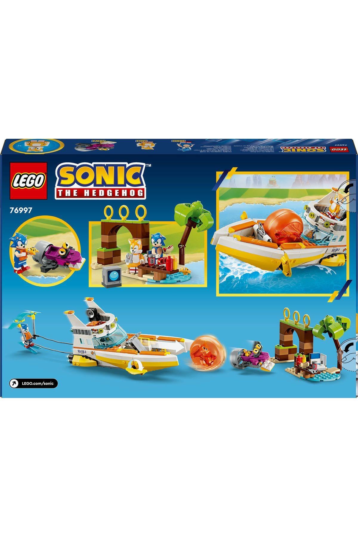 ® Sonic the Hedgehog™ Tails’in Macera Teknesi 76997 – 8 Yaş ve Üzeri Yapım Seti (393 Parça)-Lego