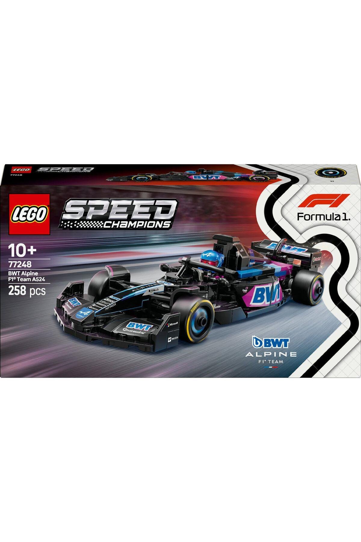 ® Speed Champions BWT Alpine F1® Team A524 Yarış Arabası 77248-10+ Oyuncak Yapım Seti(258 Parça)-Lego