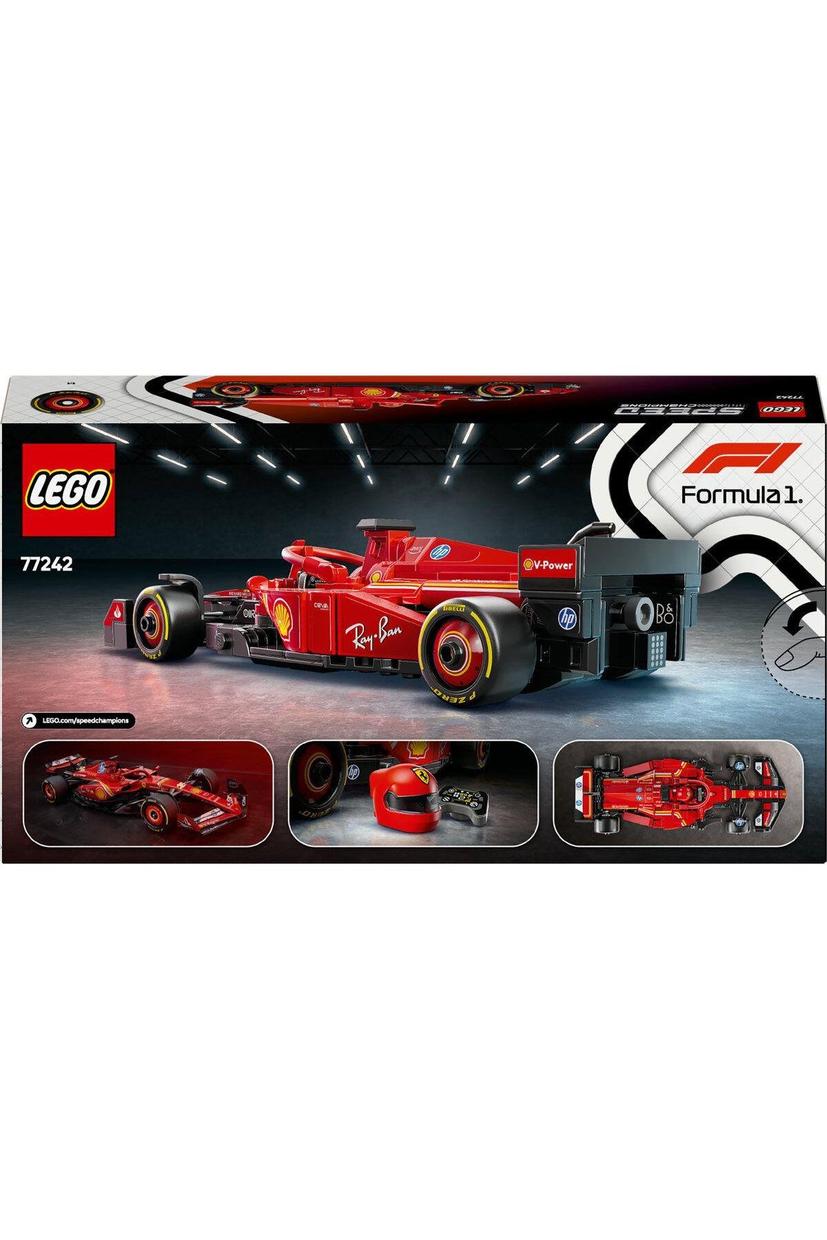 ® Speed Champions Ferrari SF-24 F1® Yarış Arabası 77242 - 10+ Oyuncak Yapım Seti (275 Parça)-Lego