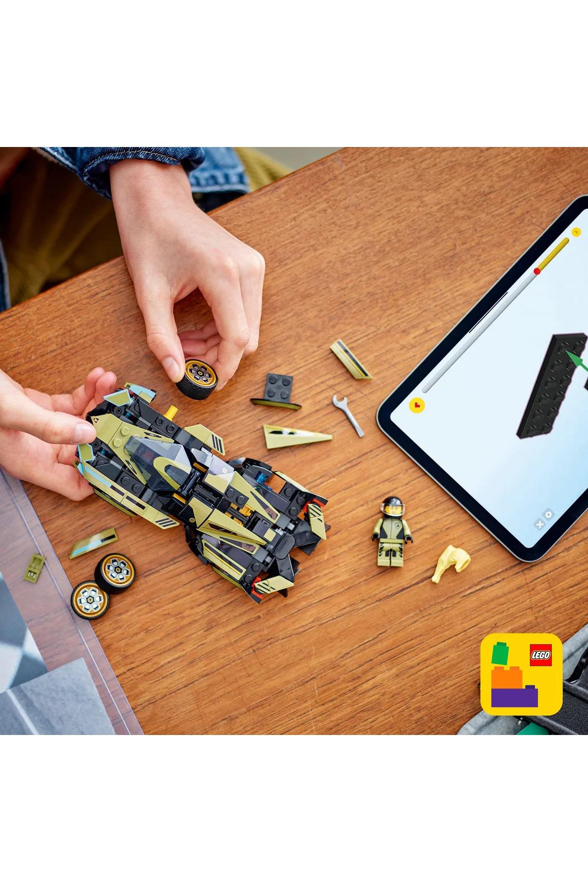® Speed Champions Lamborghini Lambo V12 Vision GT Süper Araba 76923 – 10+ Oyuncak Yapım Seti (230P)-Lego