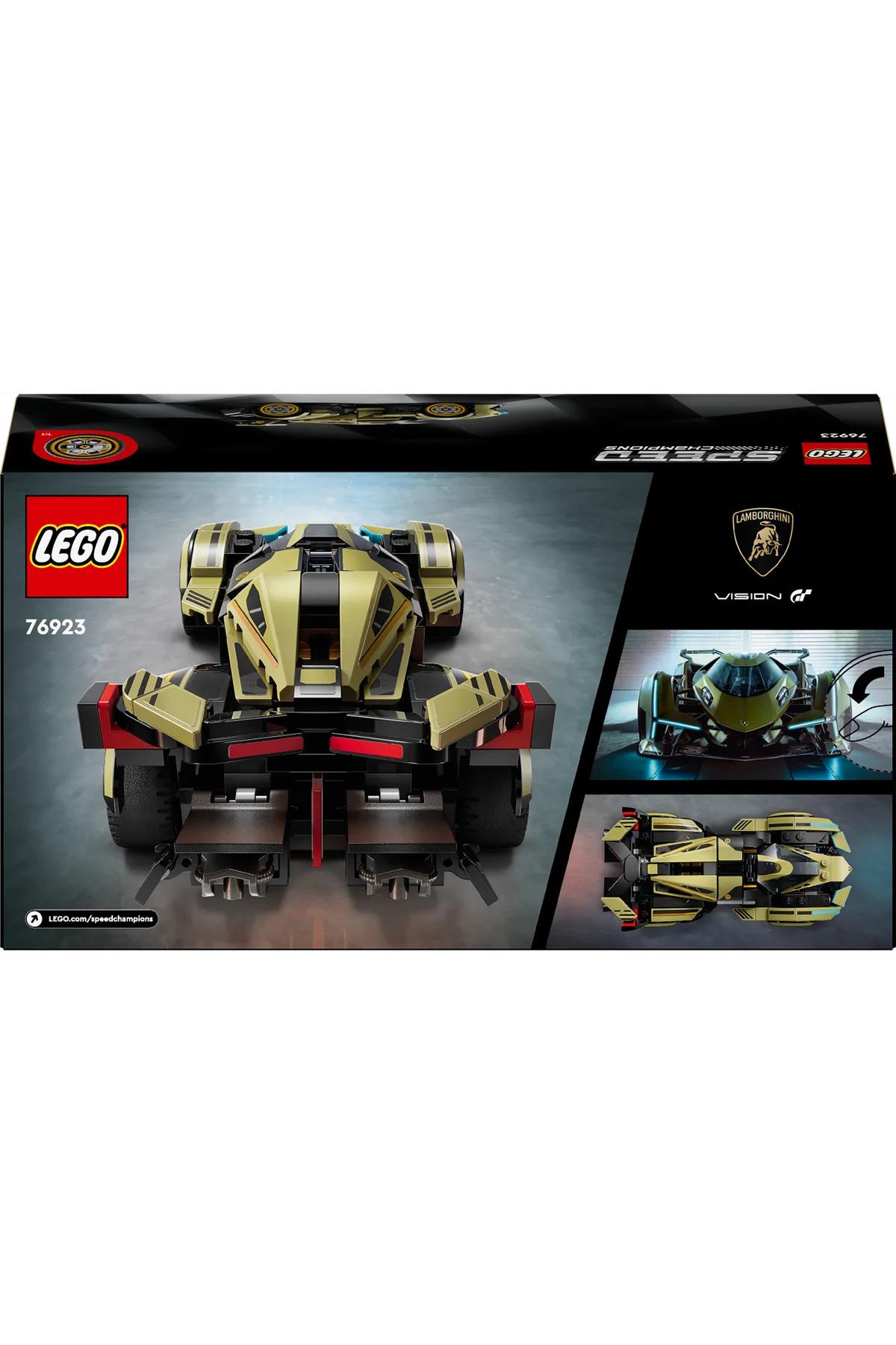 ® Speed Champions Lamborghini Lambo V12 Vision GT Süper Araba 76923 – 10+ Oyuncak Yapım Seti (230P)-Lego