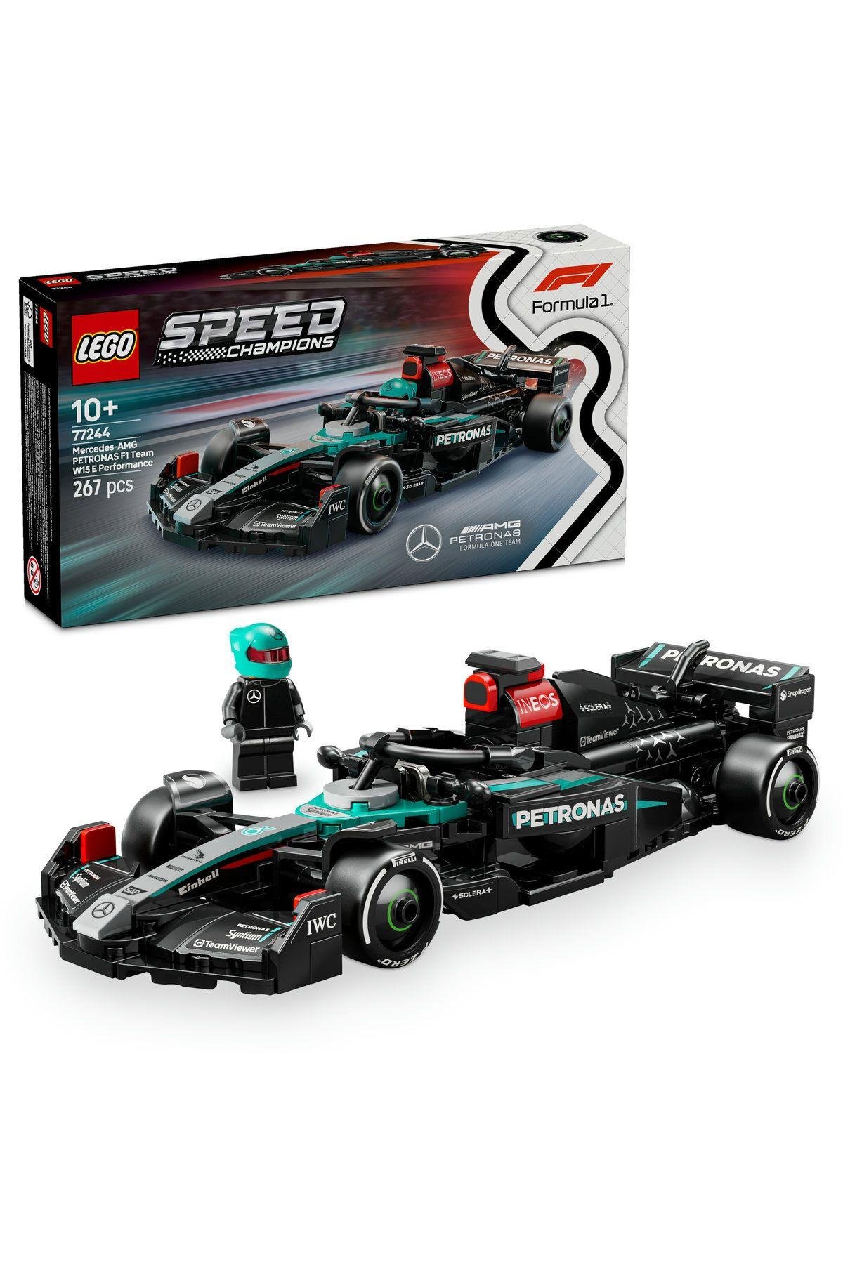 ® Speed Champions Mercedes-AMG F1® W15 Yarış Arabası 77244 - 10+ Oyuncak Yapım Seti (267 Parça)-Lego