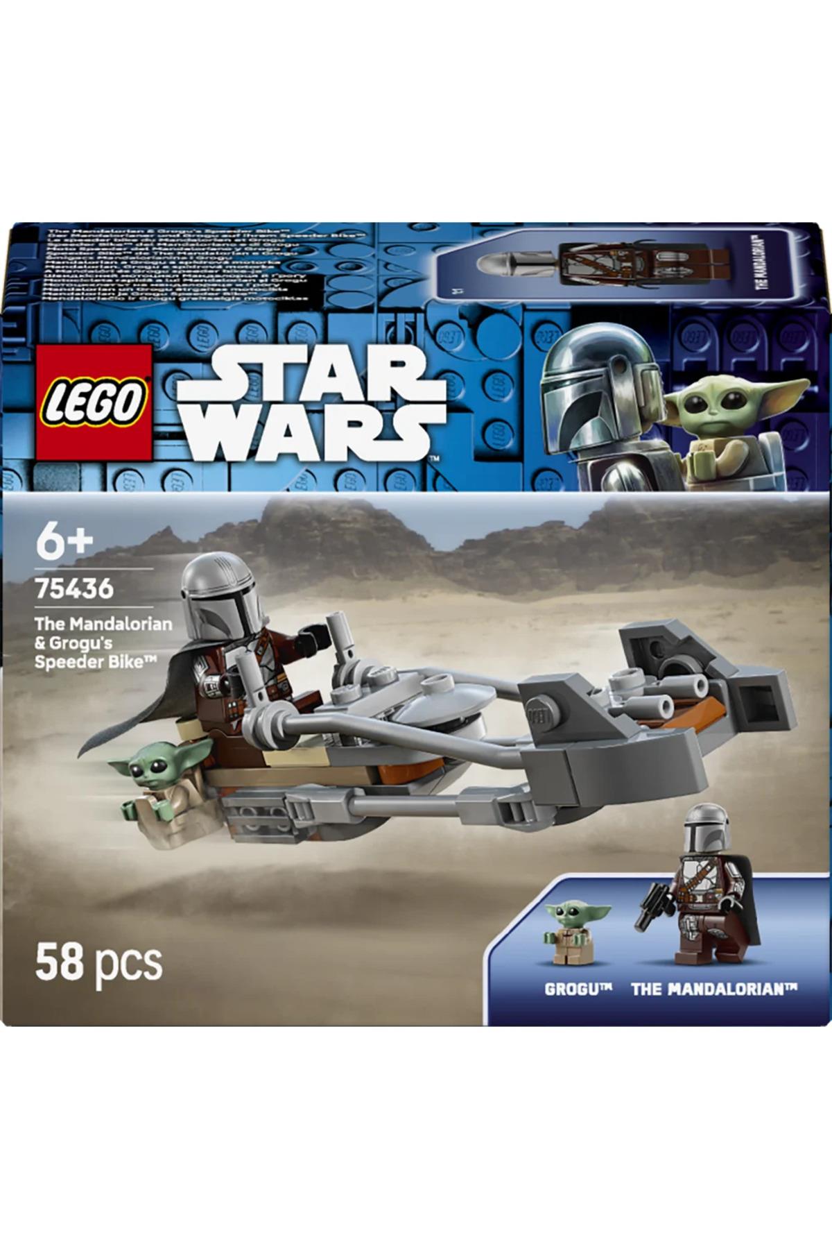 ® Star Wars™ Mandalorian ve Grogu’nun Hız Motoru 75436 - 6+ Oyuncak Yapım Seti (58 Parça)-Lego