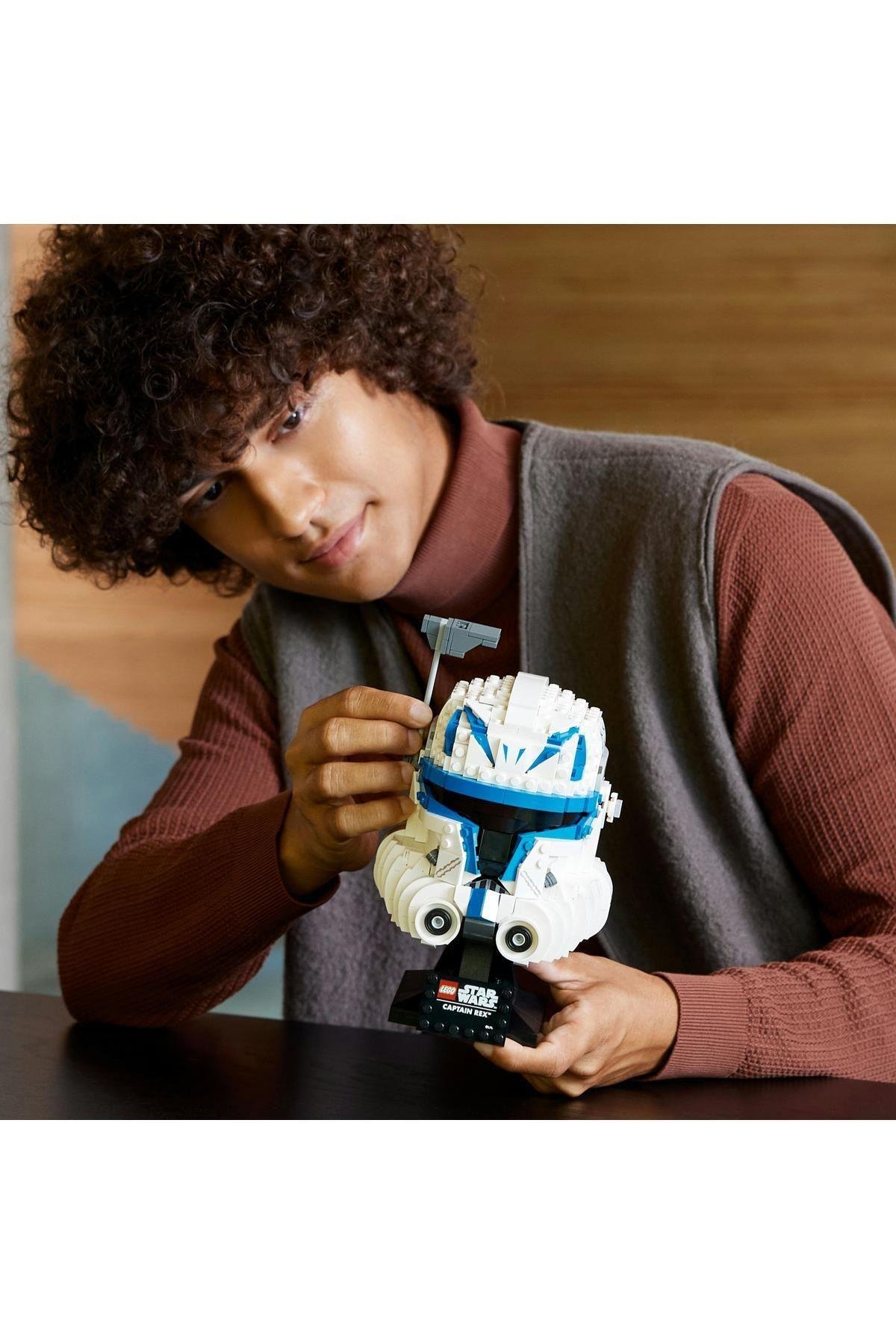 ® Star Wars™ Yüzbaşı Rex™ Kaskı 75349 - Yetişkinler için Koleksiyonluk Yapım Seti (854 Parça)-Lego