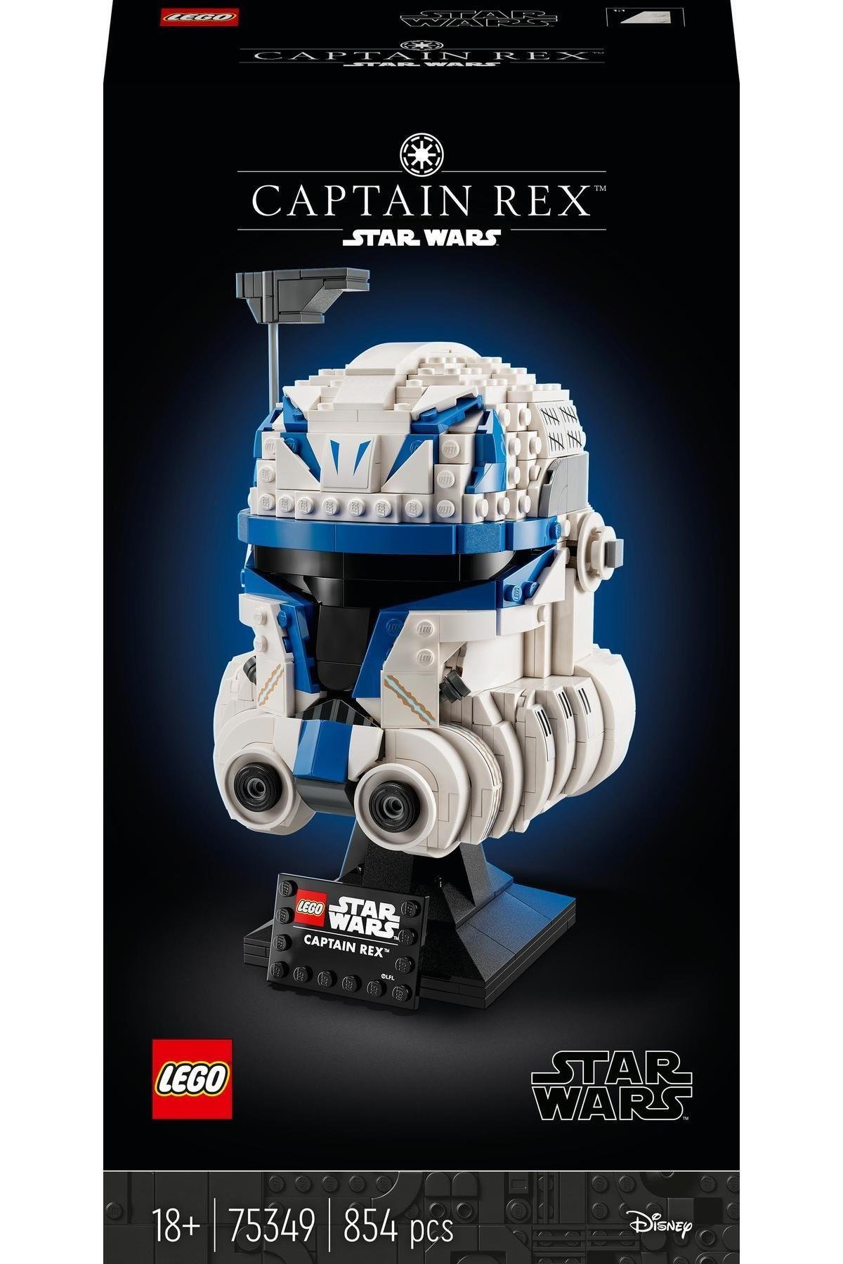 ® Star Wars™ Yüzbaşı Rex™ Kaskı 75349 - Yetişkinler için Koleksiyonluk Yapım Seti (854 Parça)-Lego