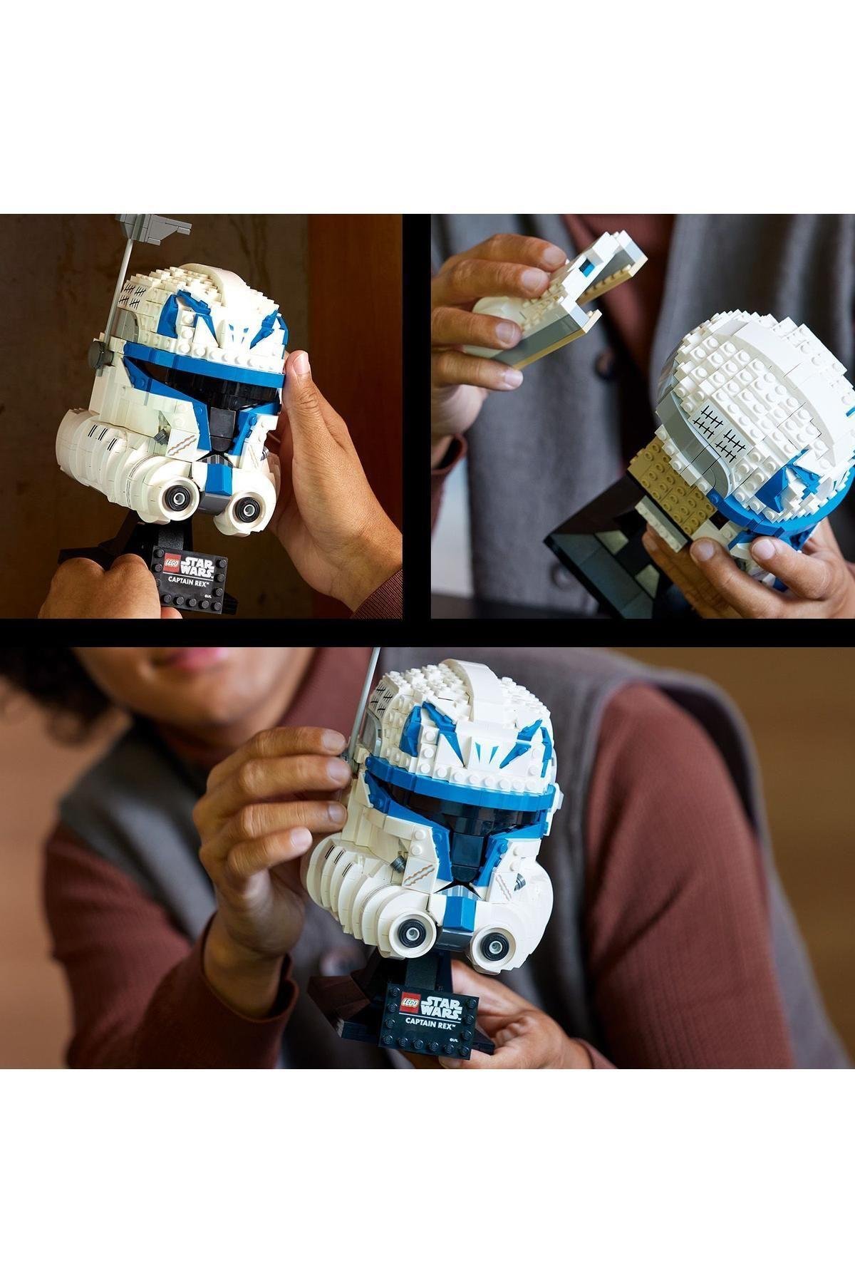 ® Star Wars™ Yüzbaşı Rex™ Kaskı 75349 - Yetişkinler için Koleksiyonluk Yapım Seti (854 Parça)-Lego