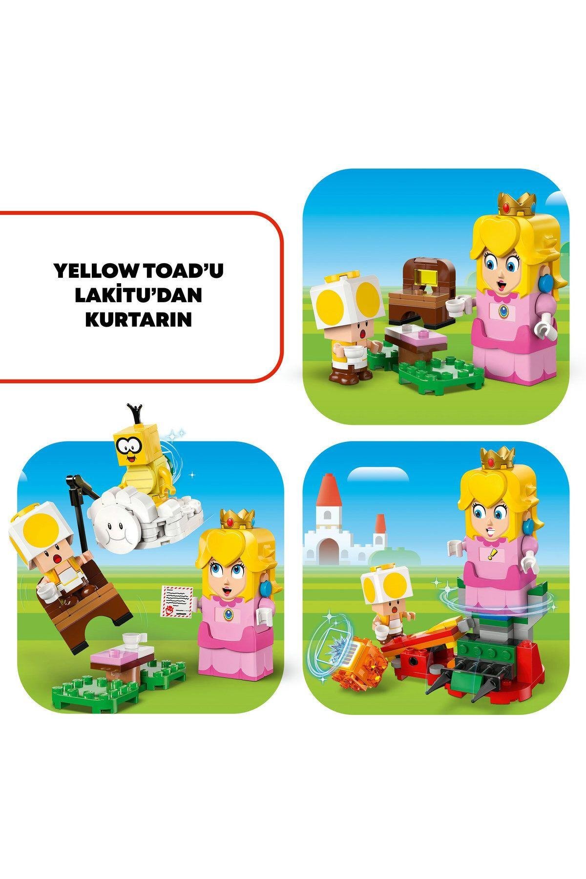 ® Super Mario™ İnteraktif LEGO® Peach™ ile Maceralar 71441 6 Yaş ve Üzeri Yapım Seti (208 Parça)-Lego