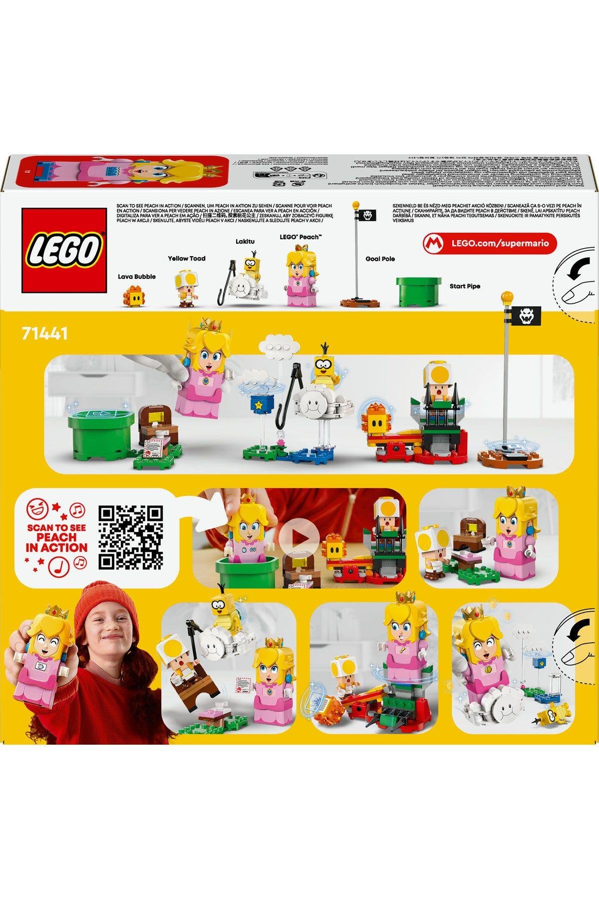 ® Super Mario™ İnteraktif LEGO® Peach™ ile Maceralar 71441 6 Yaş ve Üzeri Yapım Seti (208 Parça)-Lego