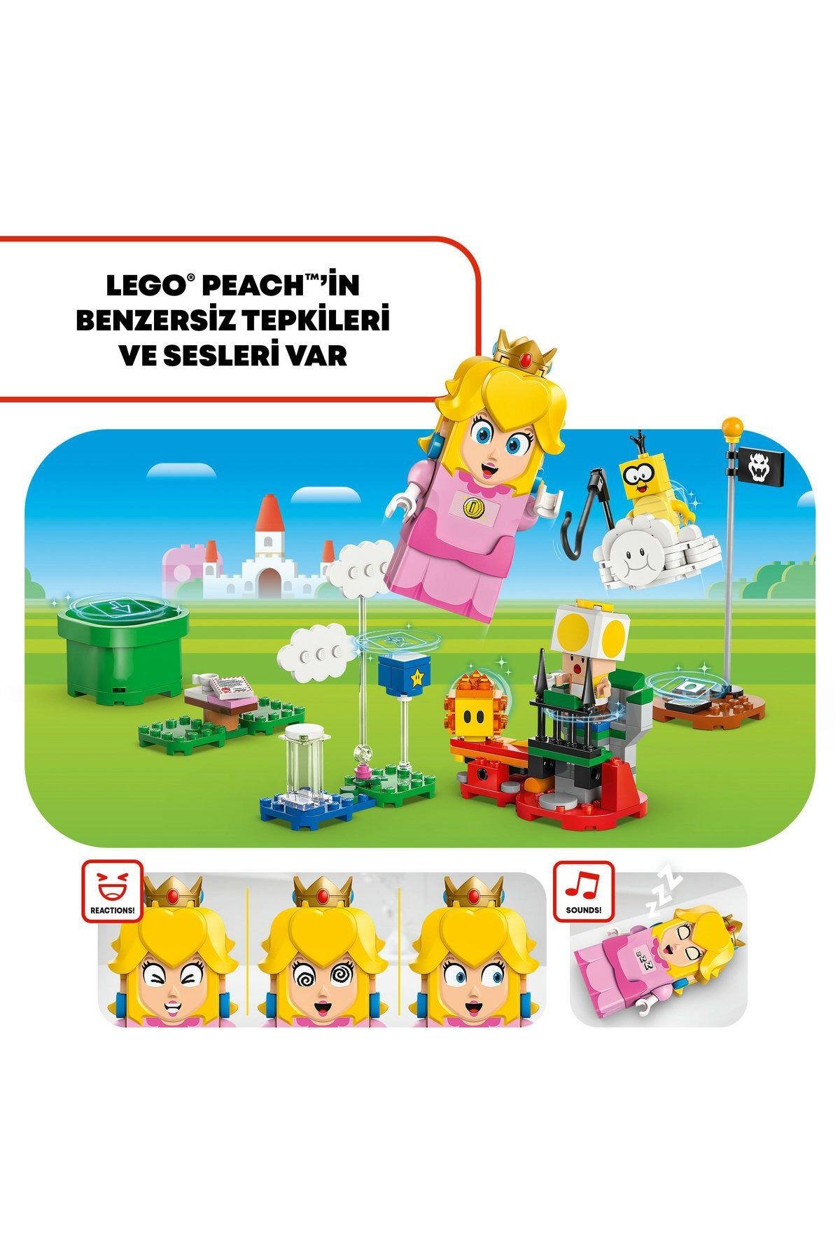 ® Super Mario™ İnteraktif LEGO® Peach™ ile Maceralar 71441 6 Yaş ve Üzeri Yapım Seti (208 Parça)-Lego