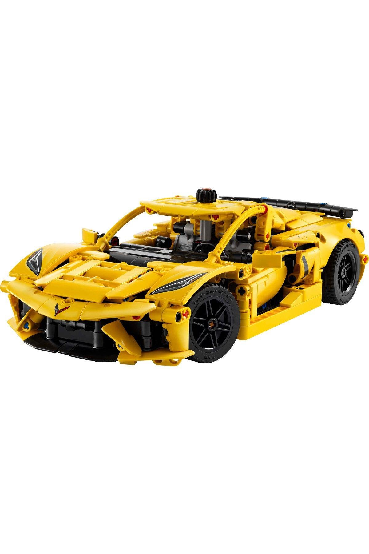 ® Technic Chevrolet Corvette Stingray 42205 - 9+ Araba İçeren Oyuncak Yapım Seti (732 Parça)-Lego Technic