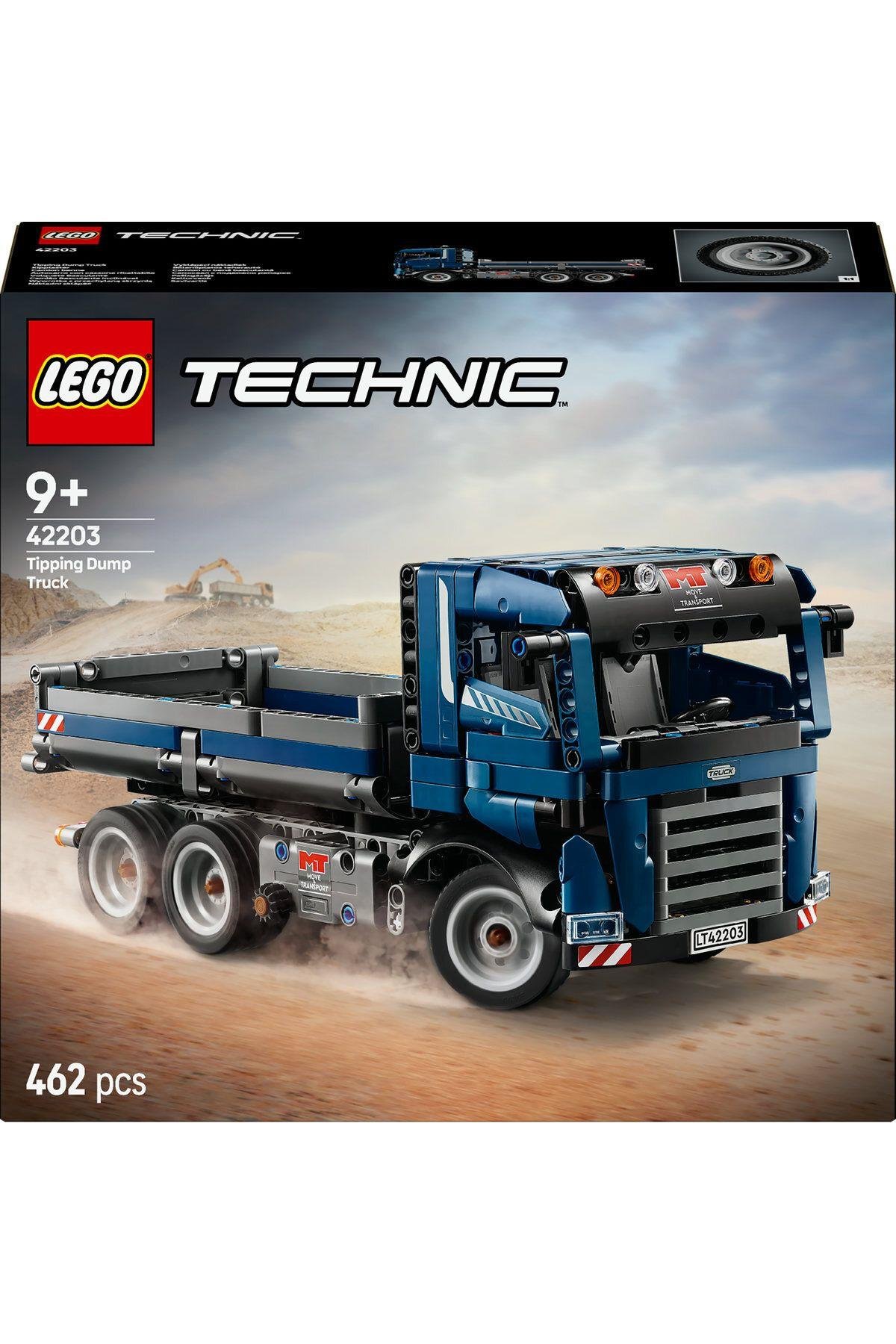 ® Technic Damperli Kamyon 42203 - 9+ Çocuklar için Yaratıcı Oyuncak Yapım Seti (462 Parça)-Lego Technic