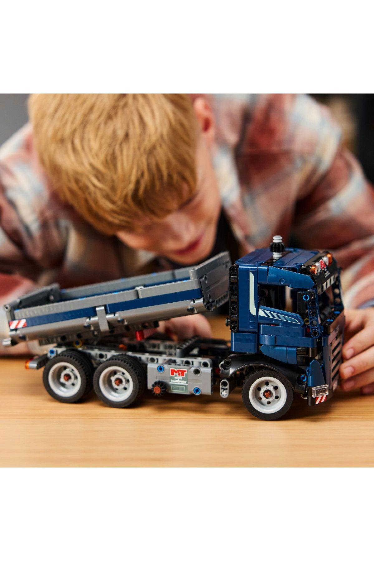 ® Technic Damperli Kamyon 42203 - 9+ Çocuklar için Yaratıcı Oyuncak Yapım Seti (462 Parça)-Lego Technic