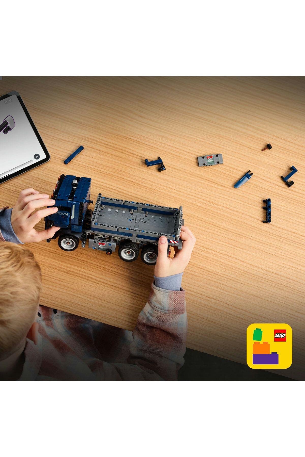 ® Technic Damperli Kamyon 42203 - 9+ Çocuklar için Yaratıcı Oyuncak Yapım Seti (462 Parça)-Lego Technic