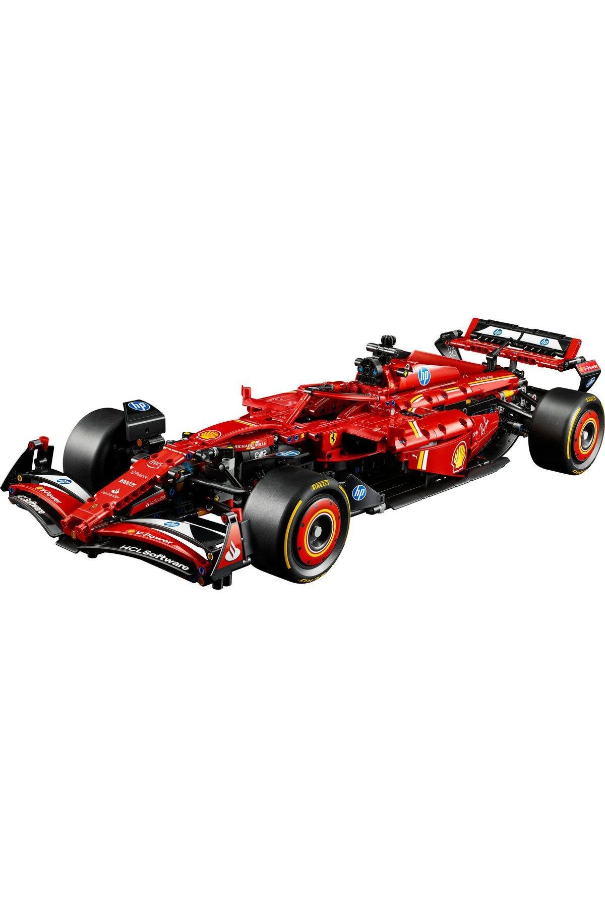 ® Technic Ferrari SF-24 F1 Araba 42207 - Yetişkinler için Yarış Arabası Yapım Seti (1361 Parça)-Lego Technic